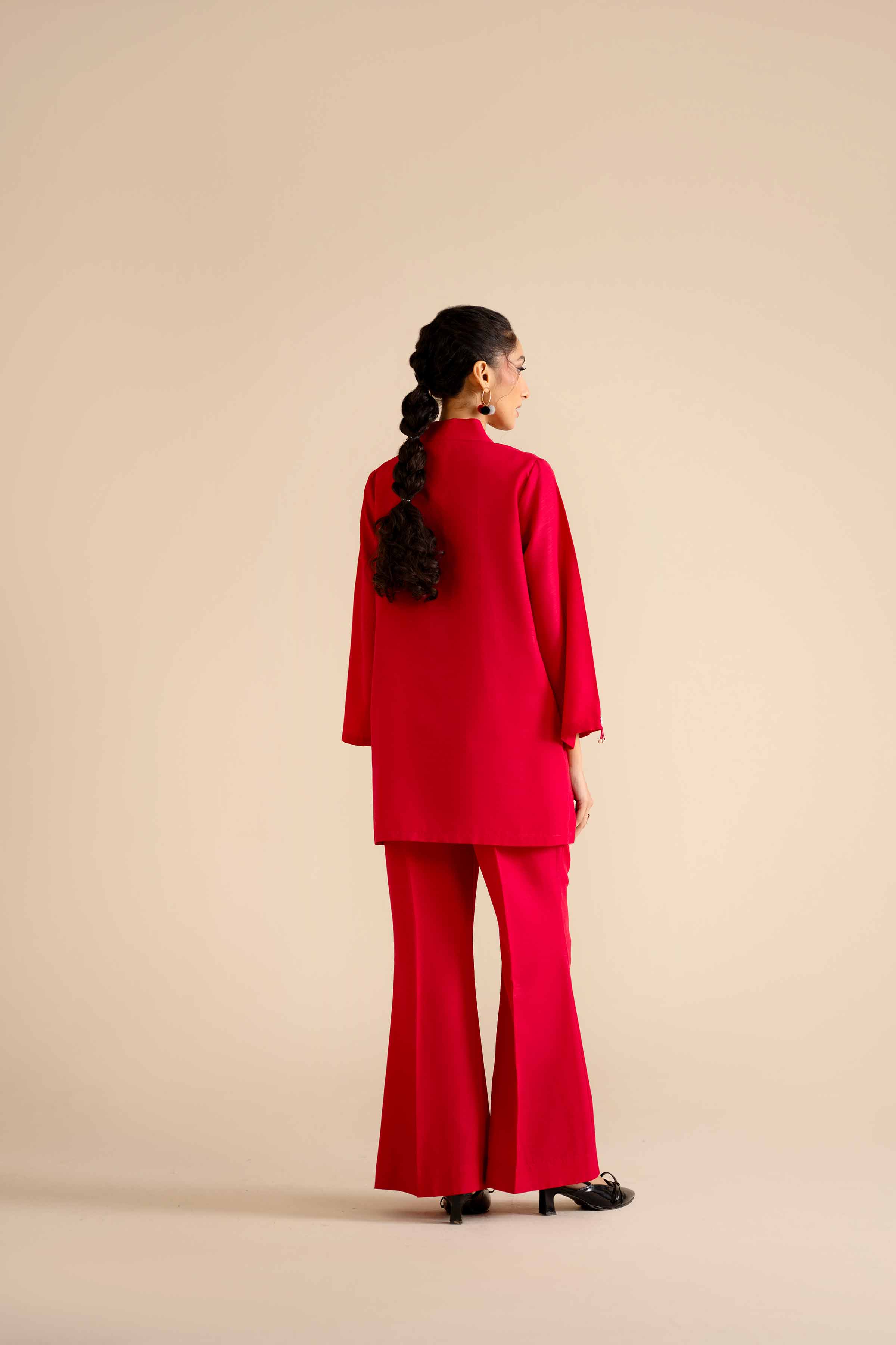 NISHATUAE - Pink Solids Silk 2-piece Ready to wear Dress