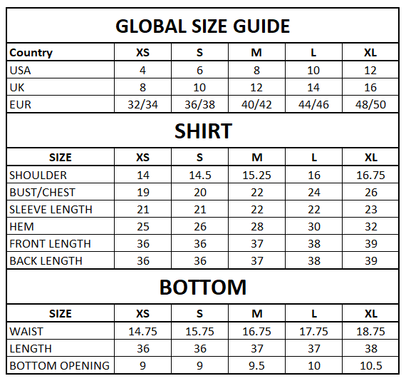 Size Guide
