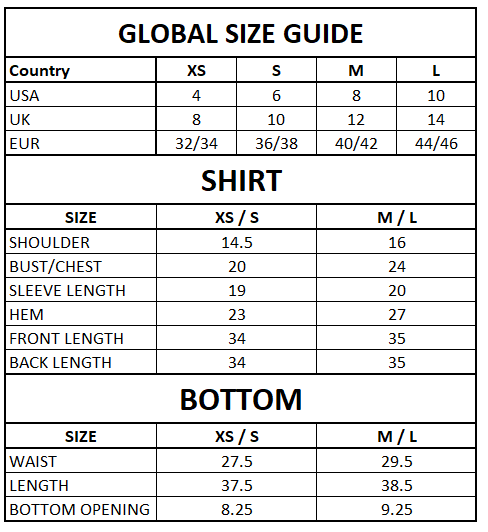 Size Guide