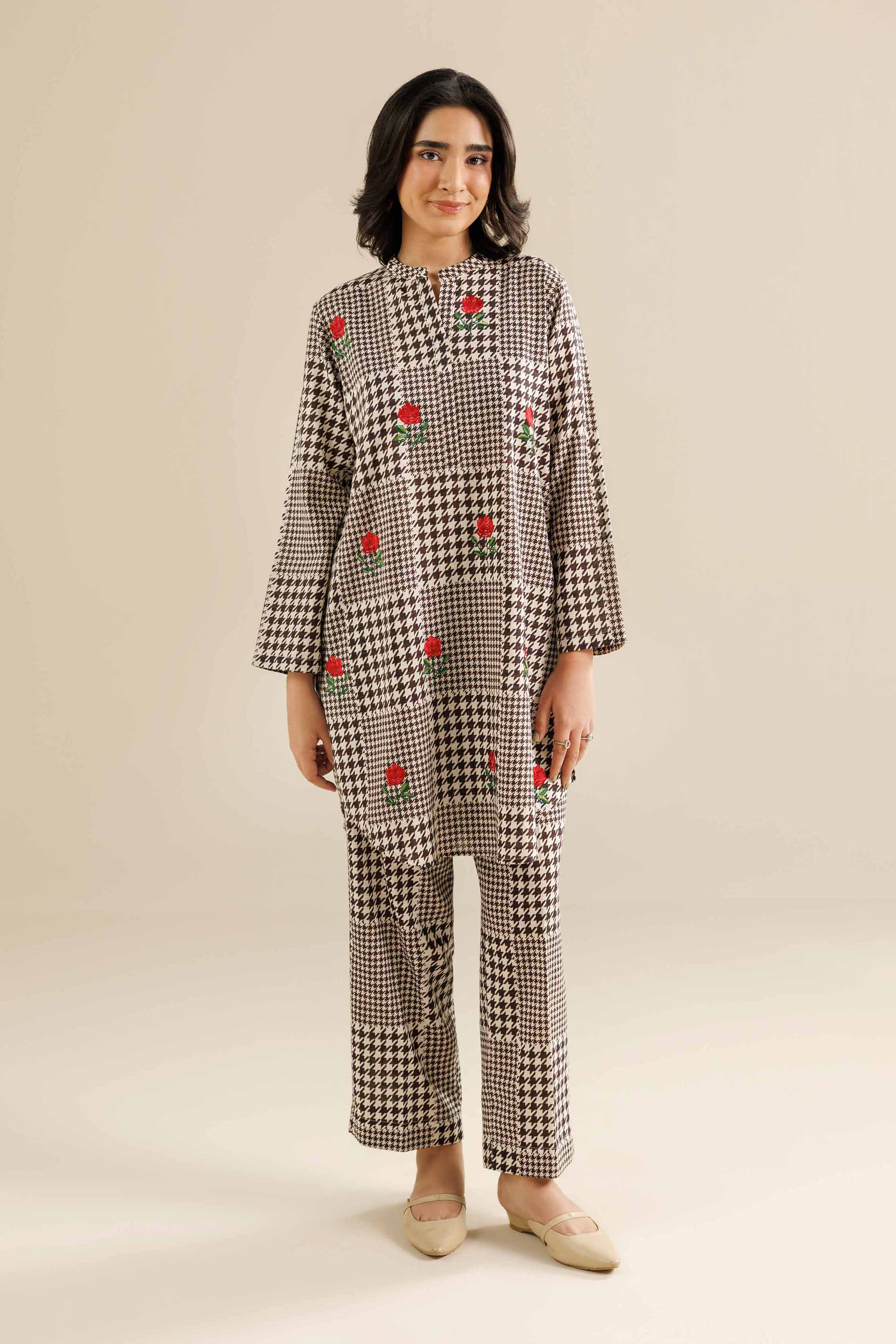 NISHATUAE - Multi Embroidered Karandi 2-piece Ready to wear Dress