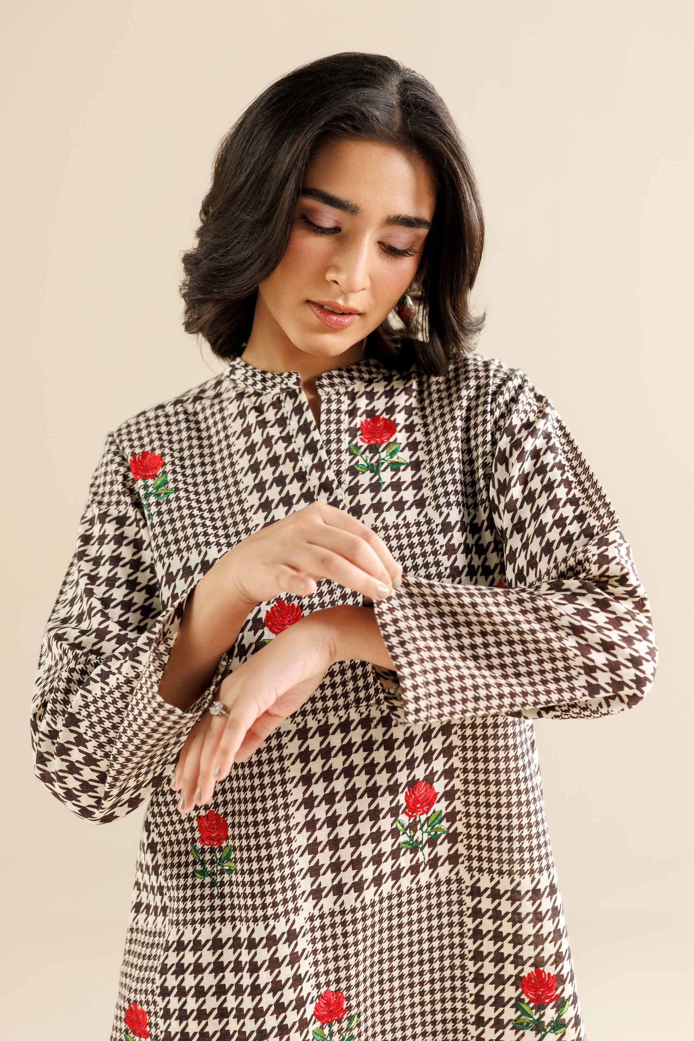 NISHATUAE - Multi Embroidered Karandi 2-piece Ready to wear Dress