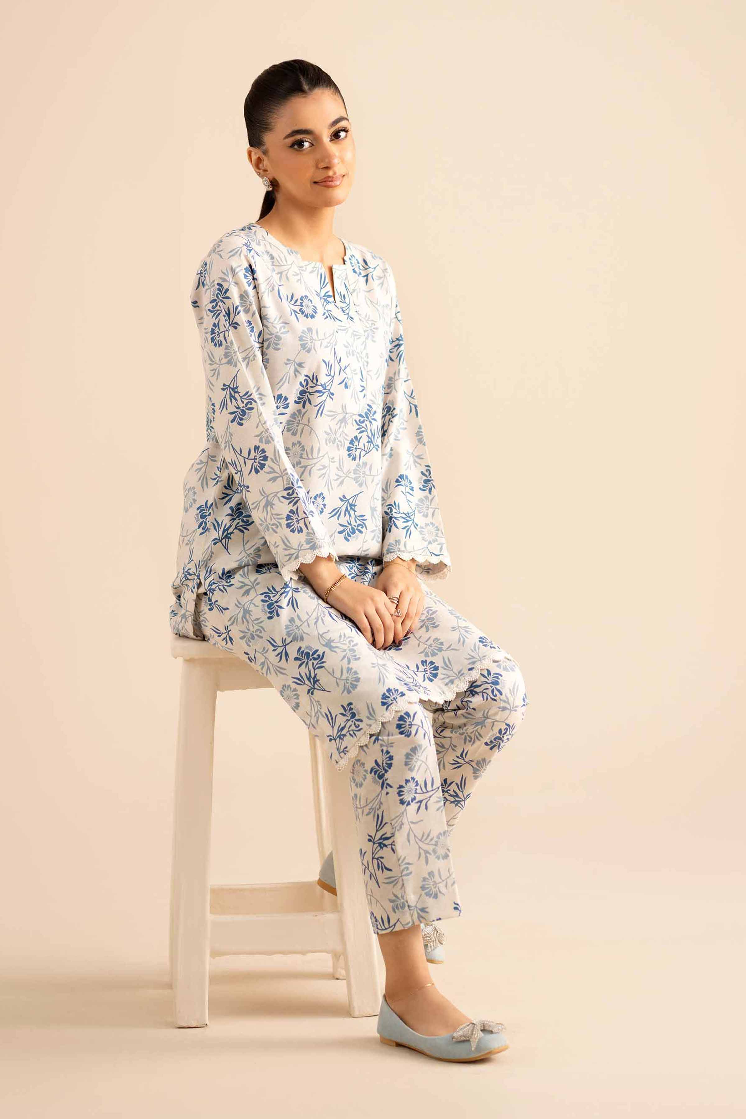 NISHATUAE - Multi Printed Karandi 2-piece Ready to wear Dress