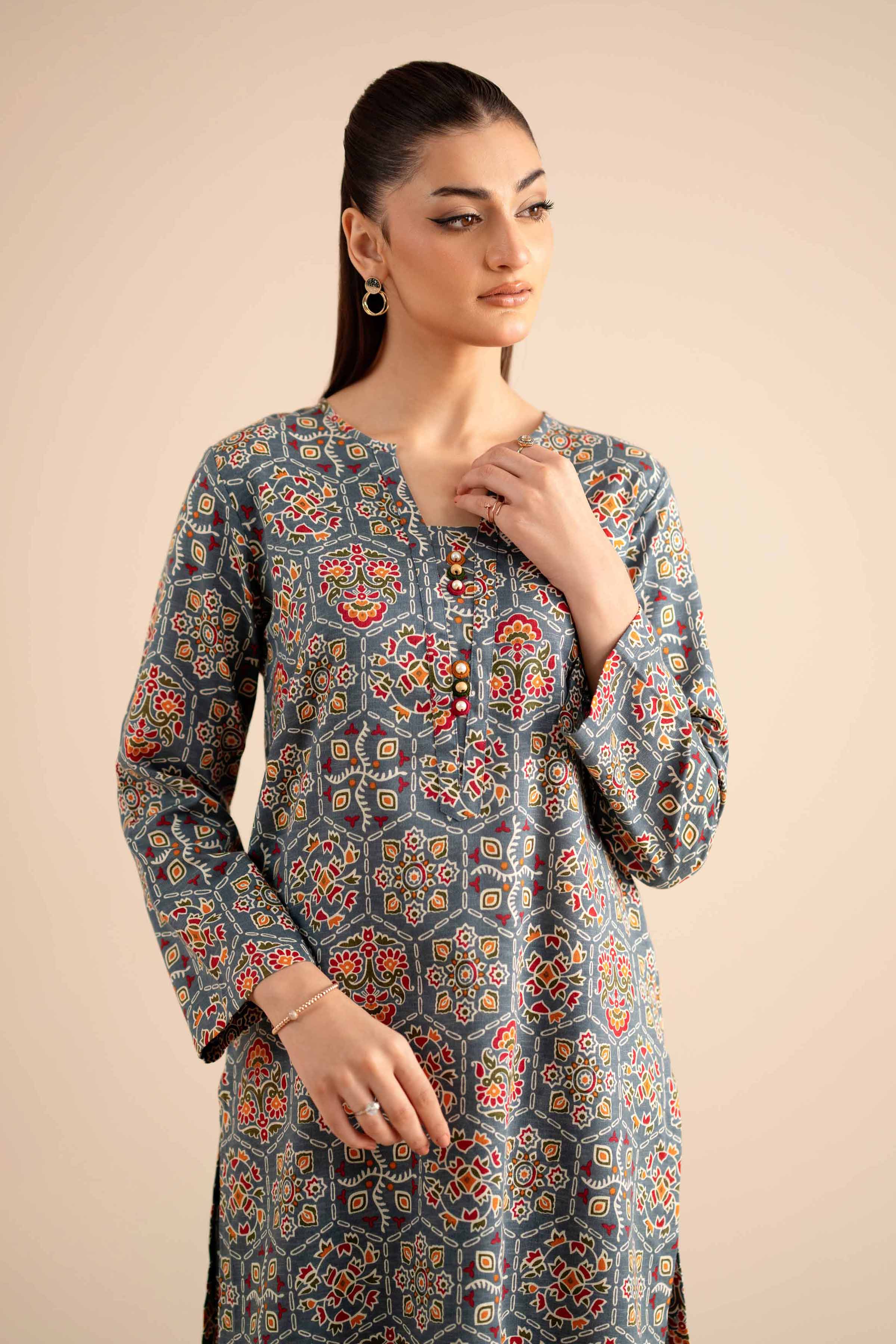 NISHATUAE - Multi Printed Karandi 2-piece Ready to wear Dress