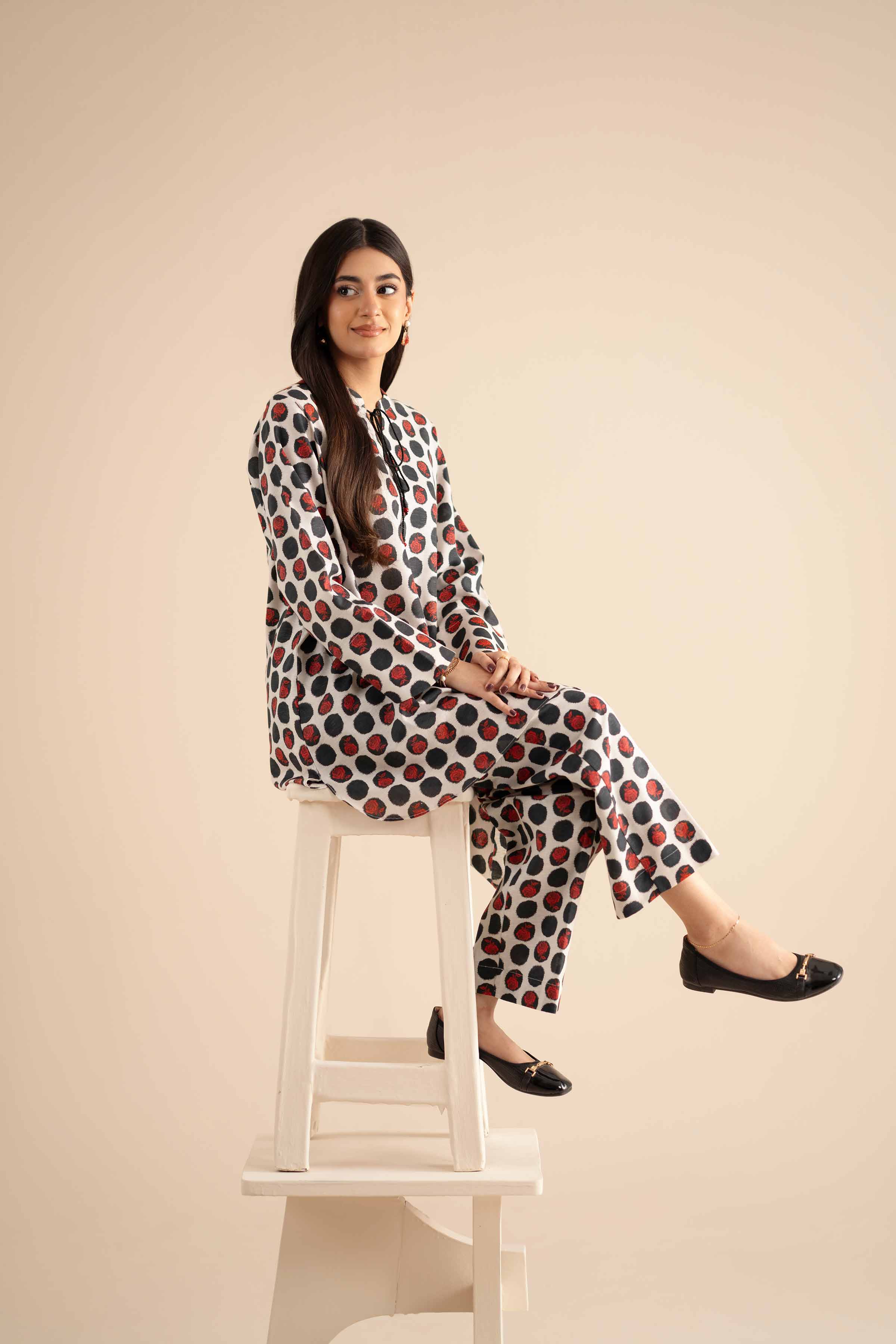 NISHATUAE - Multi Printed Karandi 2-piece Ready to wear Dress
