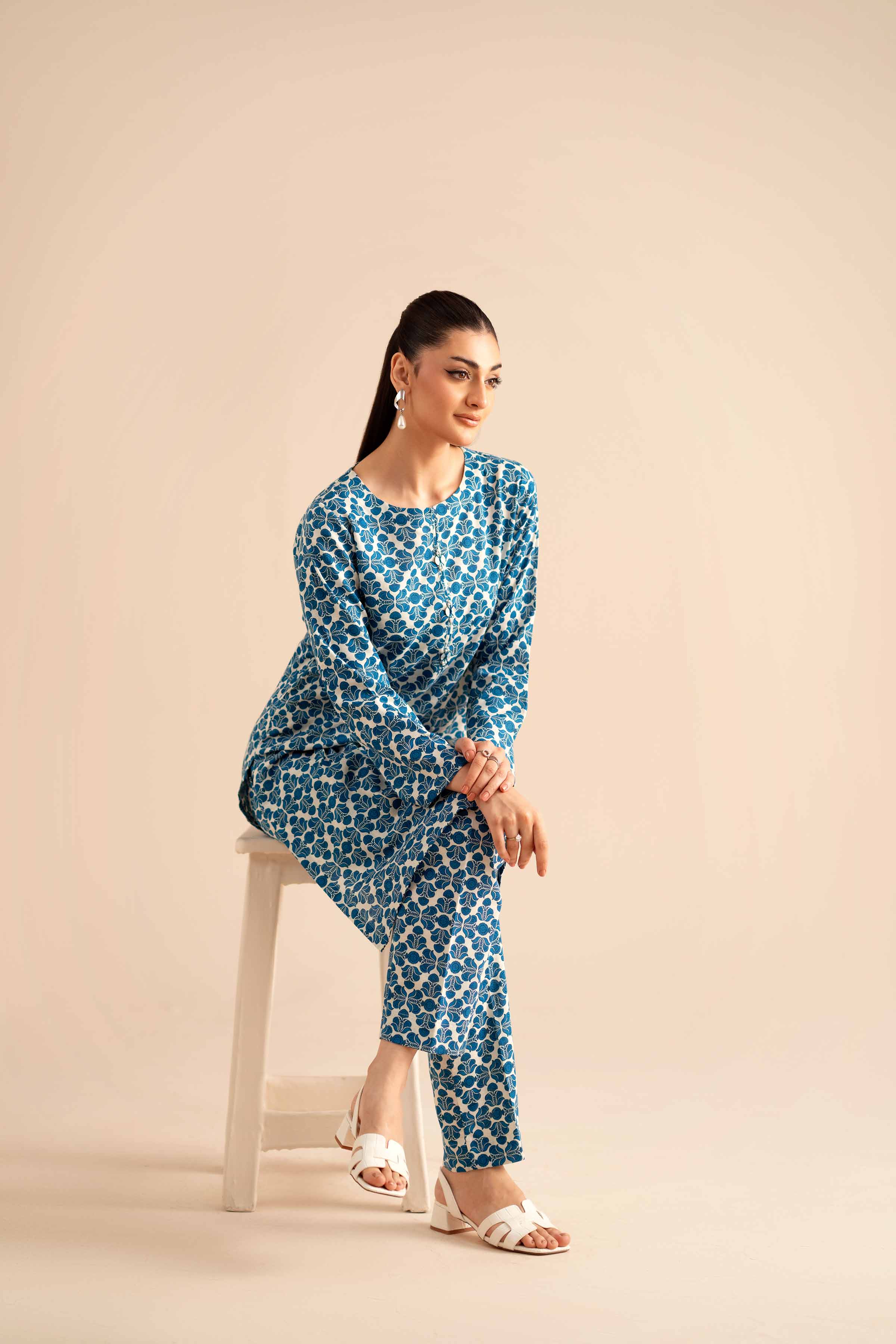 NISHATUAE - Multi Printed Karandi 2-piece Ready to wear Dress