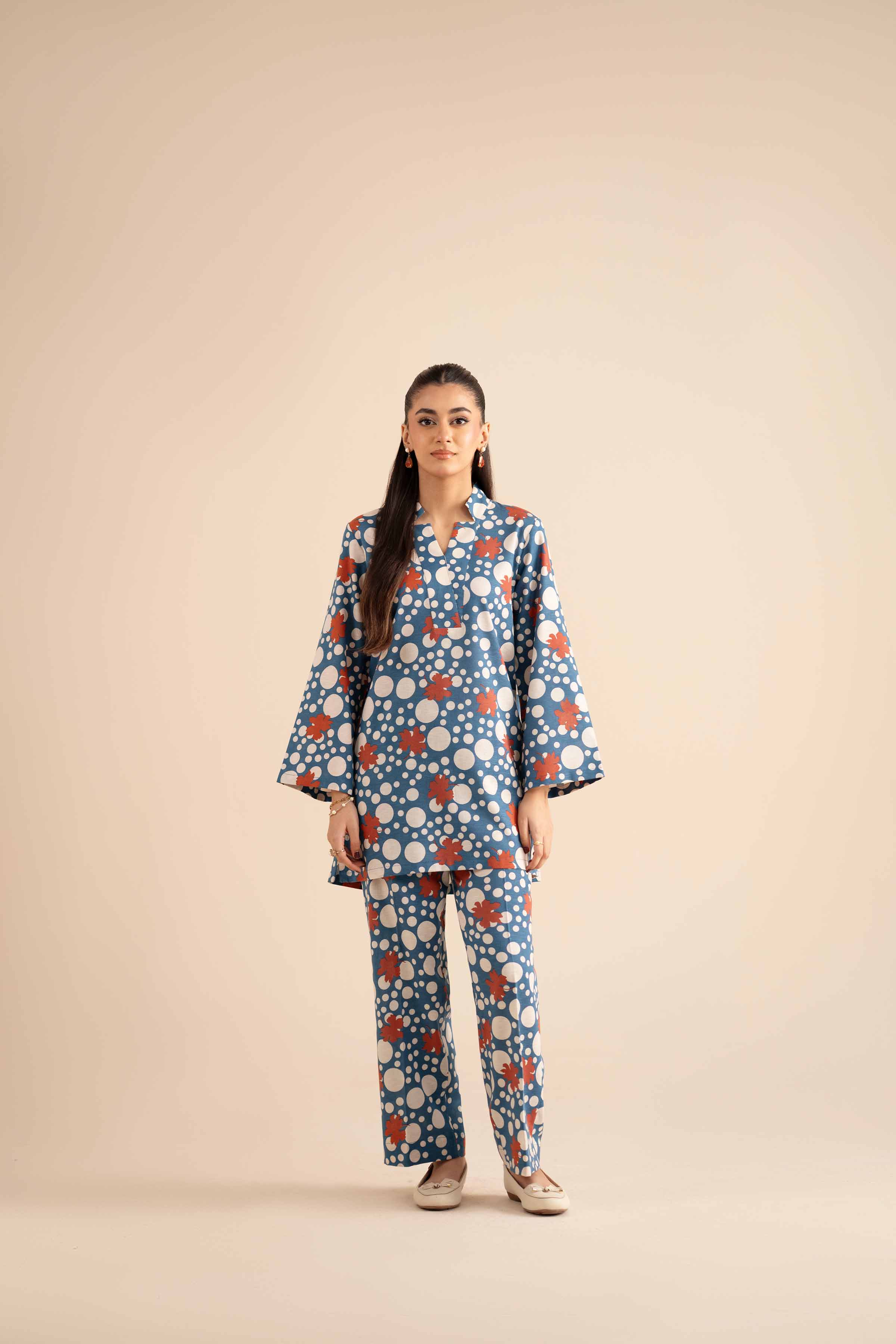 NISHATUAE - Multi Solids Karandi 2-piece Ready to wear Dress