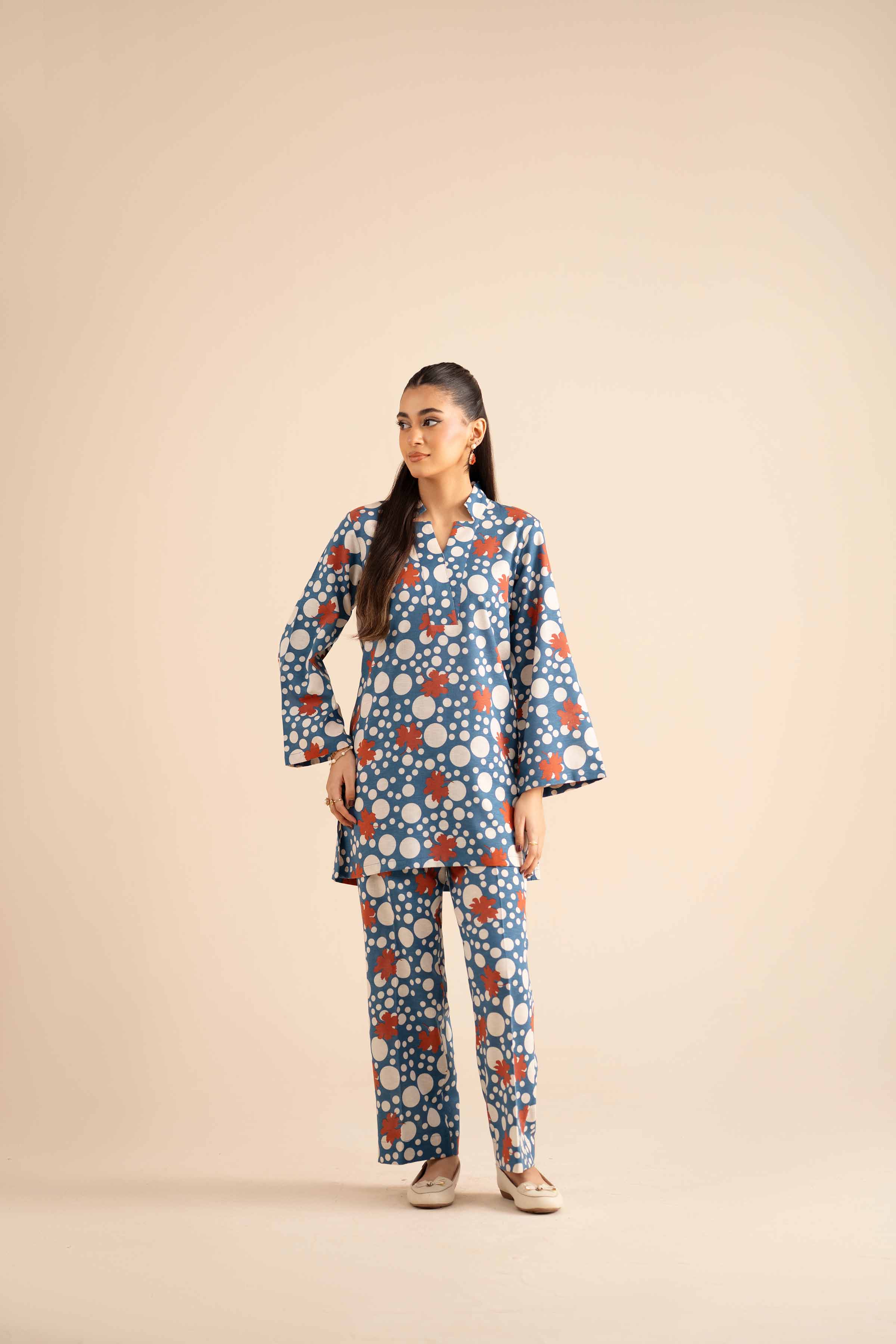 NISHATUAE - Multi Solids Karandi 2-piece Ready to wear Dress