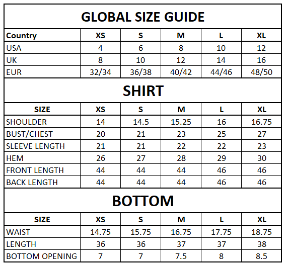 Size Guide