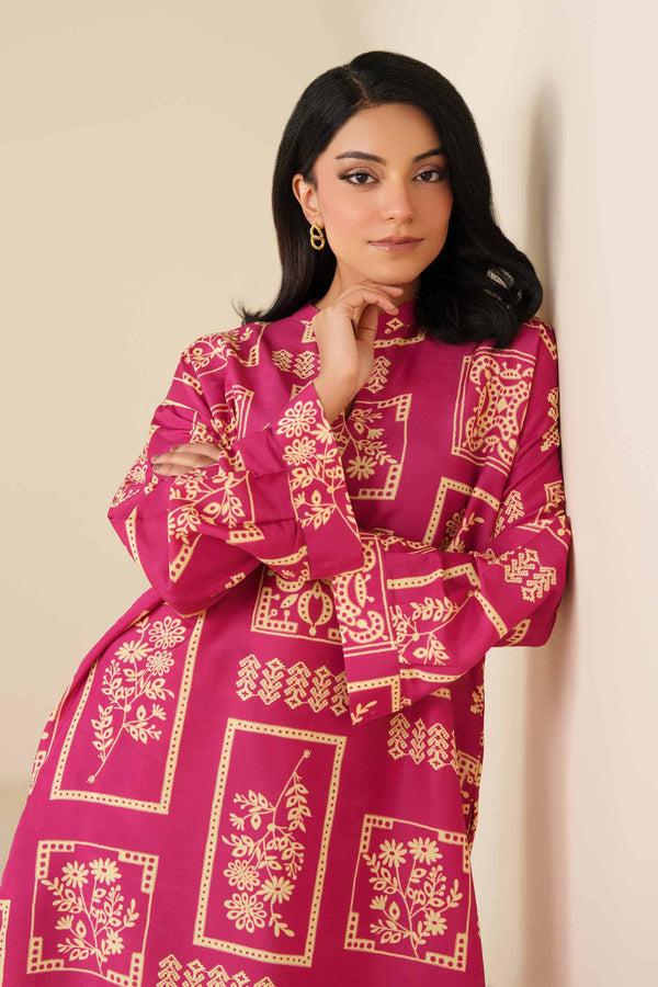 NISHATUAE - Pink Printed Swiss Lawn 2-piece Ready to wear Dress