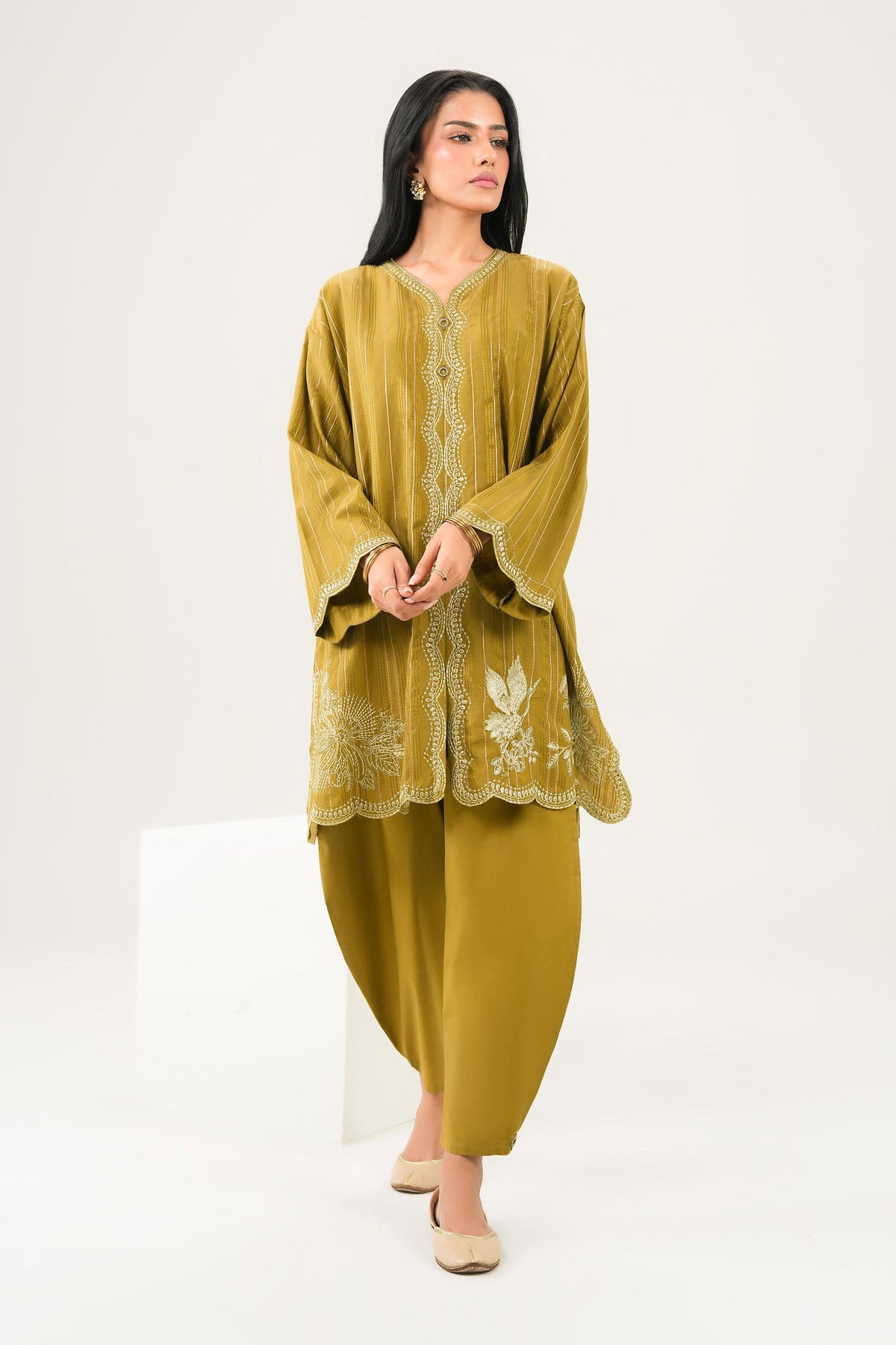 2 Piece - Embroidered Suit - PW25-366-for Women -  Pret Collection | Nishat UAE | Shop Online 