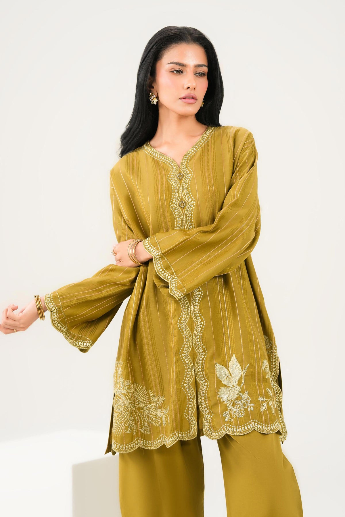 2 Piece - Embroidered Suit - PW25-366-for Women -  Pret Collection | Nishat UAE | Shop Online 