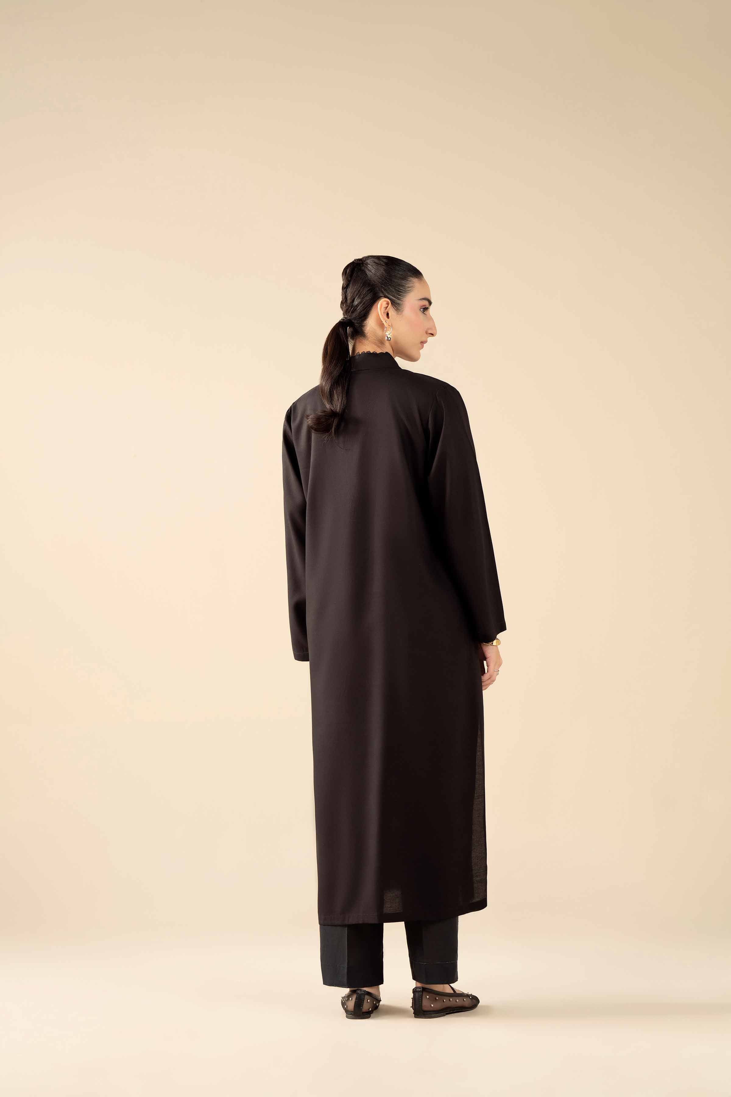 NishatUAE -  Black Solids Linen 2-piece Ready to wear Dress