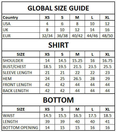 Size Guide