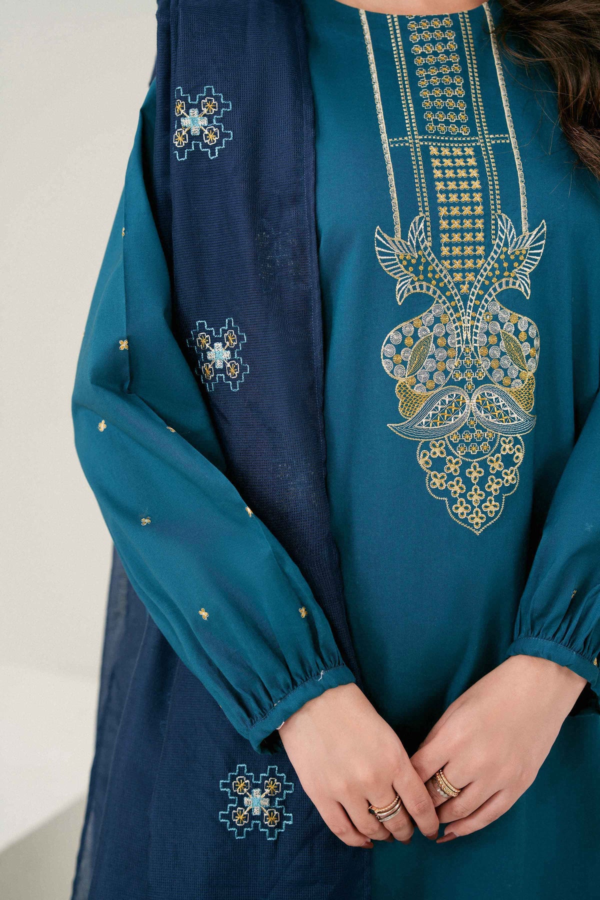 3 Piece - Embroidered Suit - PW25-414 for Women - Pret Collection | Nishat UAE | Shop Online