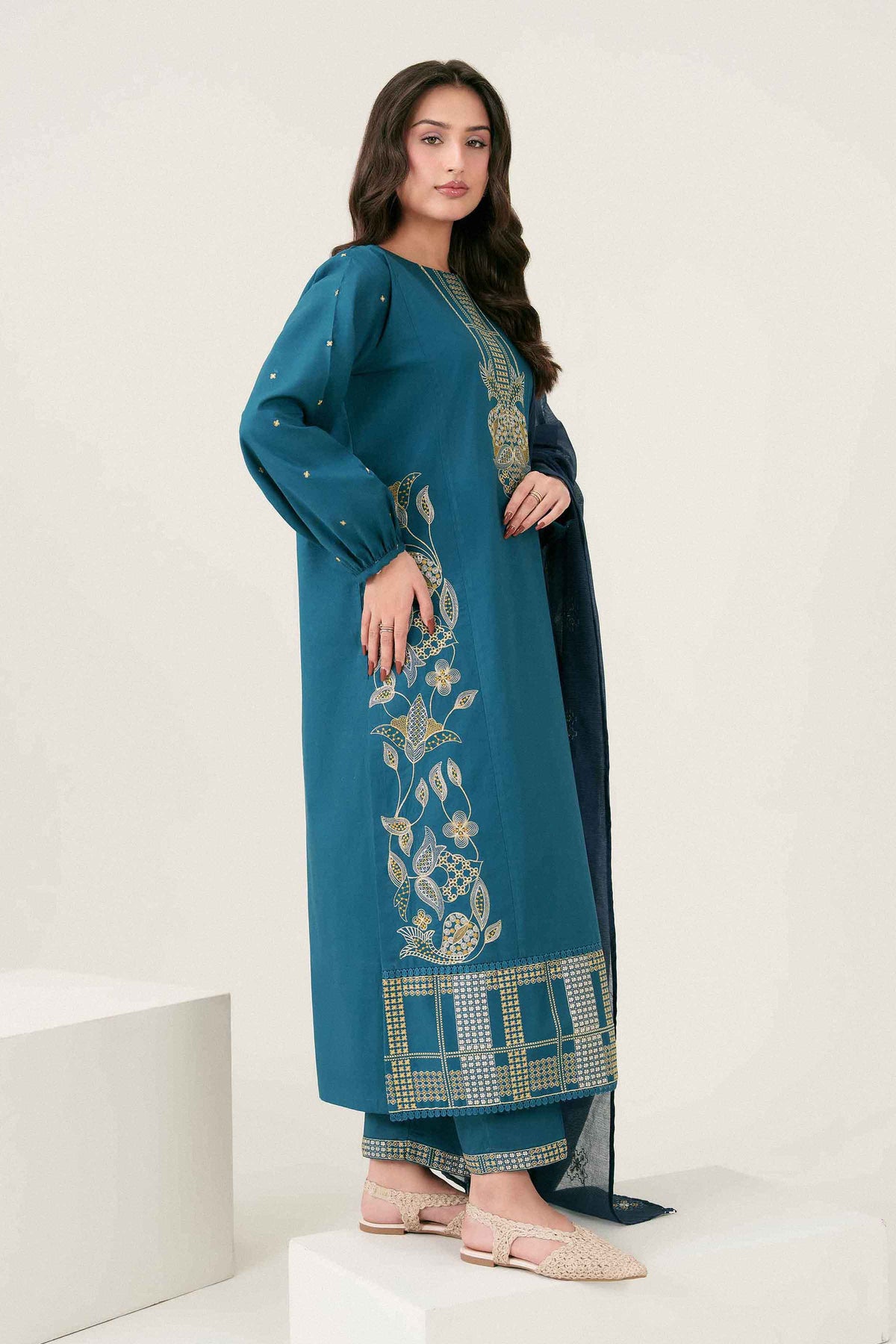 3 Piece - Embroidered Suit - PW25-414 for Women - Pret Collection | Nishat UAE | Shop Online