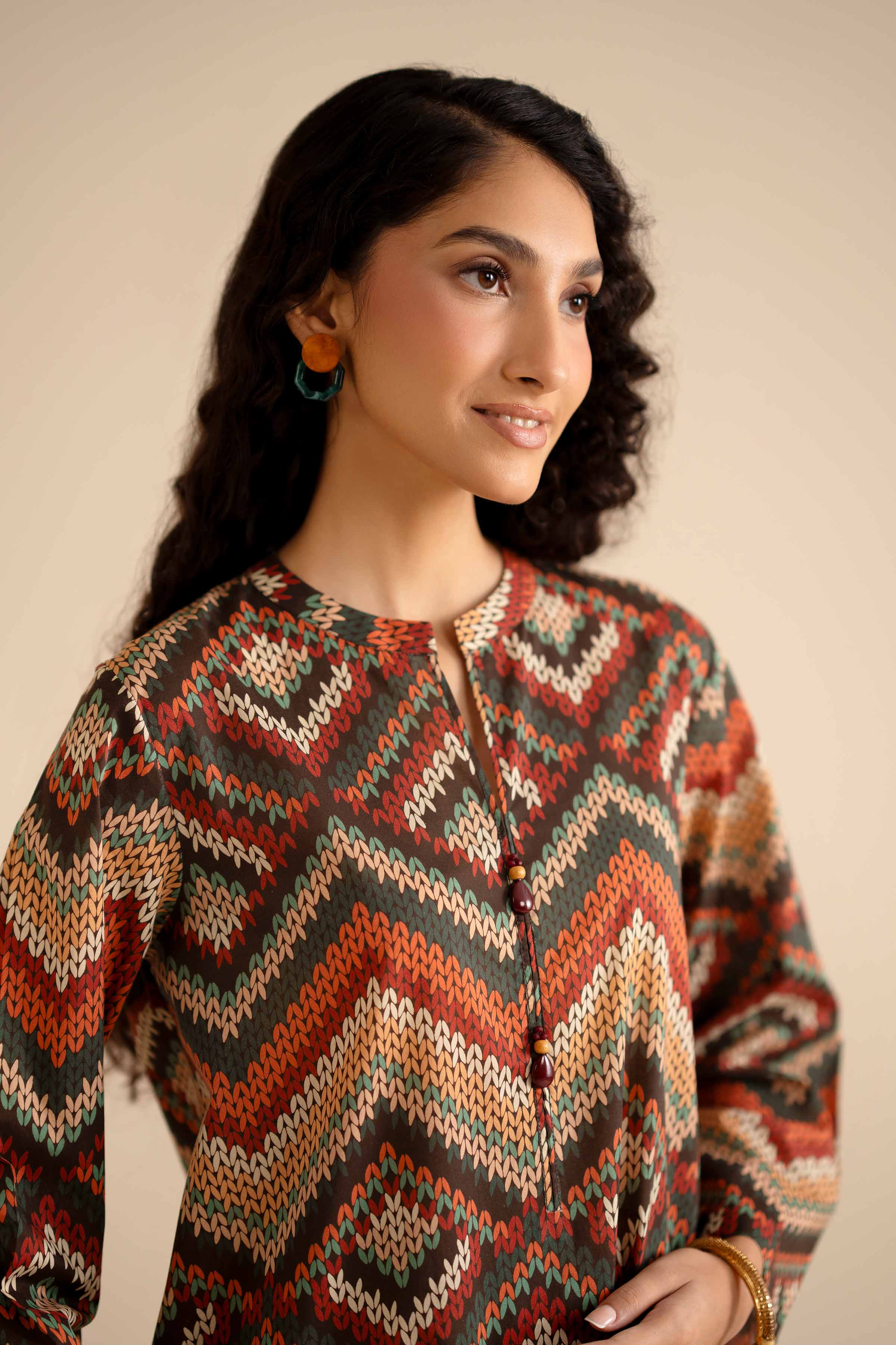 NISHATUAE - Multi Printed Cambric 2-piece Ready to wear Dress