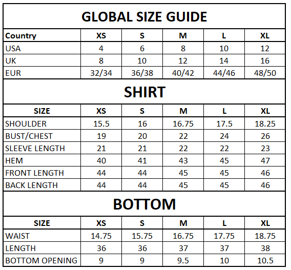 Size Guide