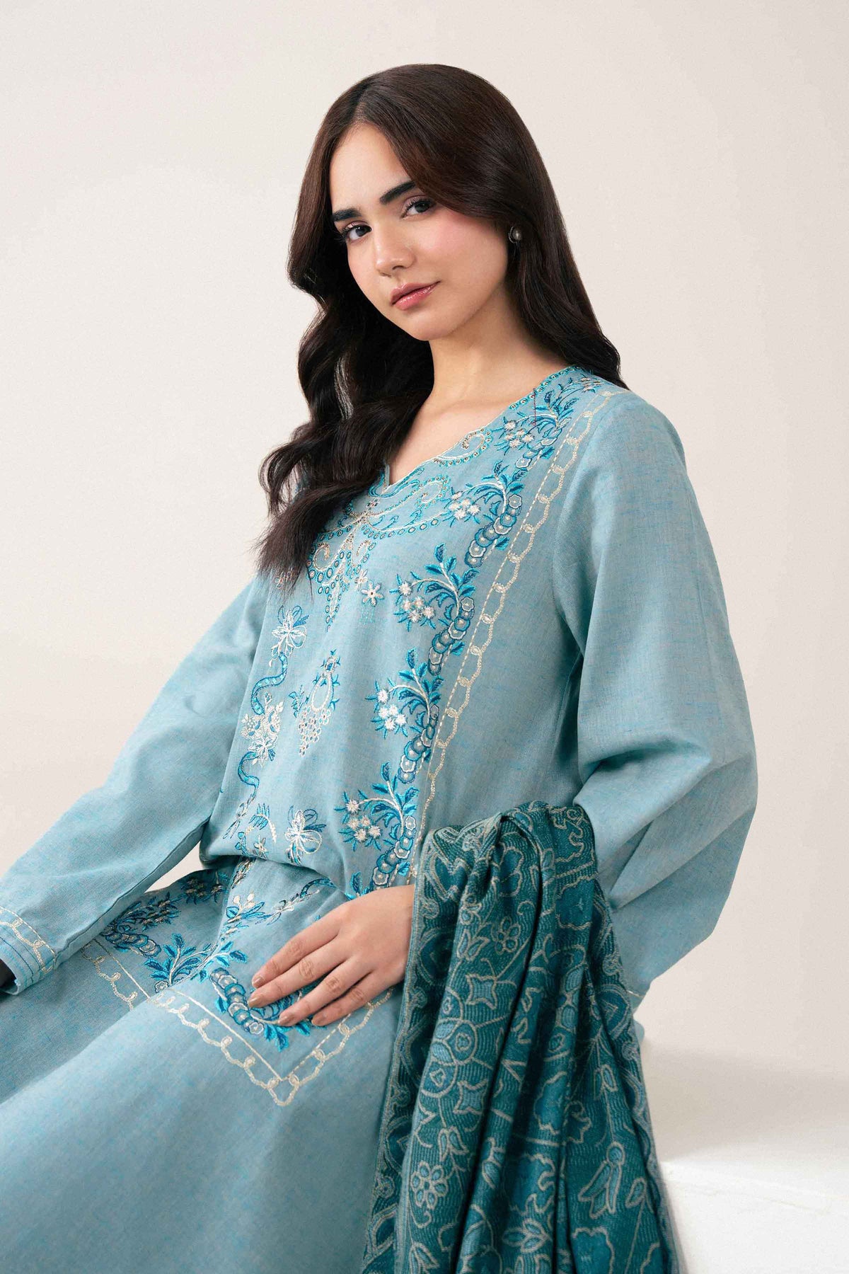 3 Piece - Embroidered Suit - PW25-482 for Women - Pret Collection | Nishat UAE | Shop Online