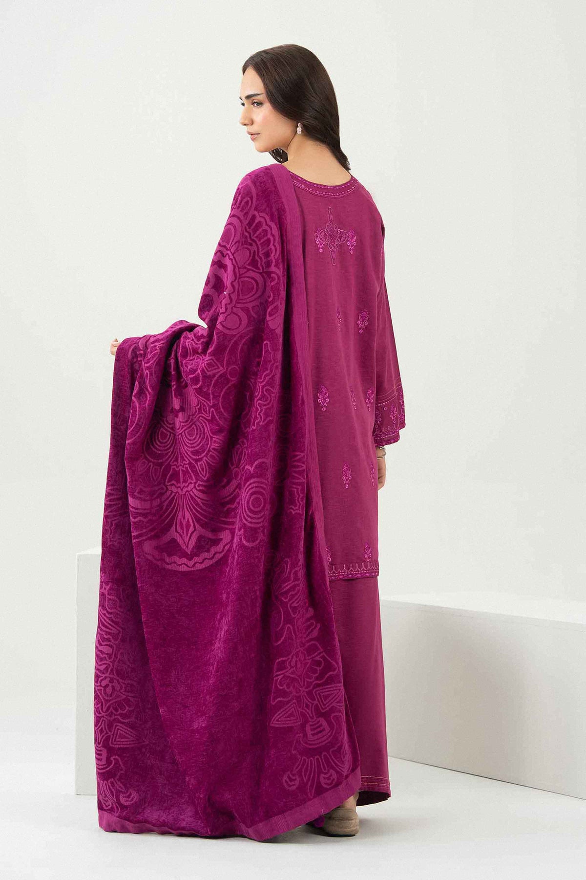 3 Piece - Embroidered Suit - PW25-485 for Women - Pret Collection | Nishat UAE | Shop Online
