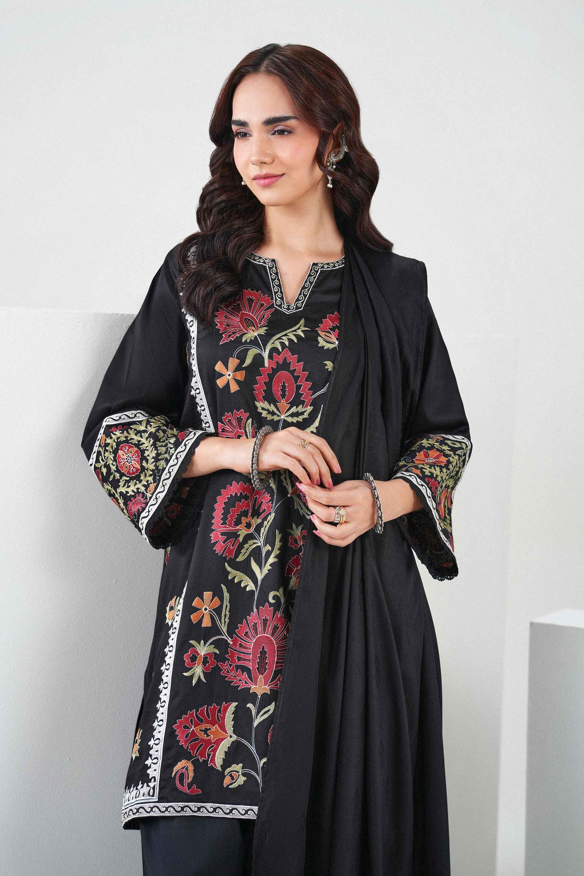 3 Piece - Embroidered Suit - PW25-504 for, - Pret Collection | Nishat | Shop Online 