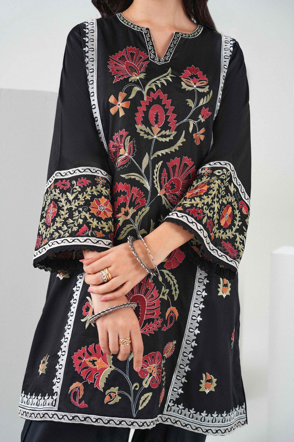 3 Piece - Embroidered Suit - PW25-504 for, - Pret Collection | Nishat | Shop Online 