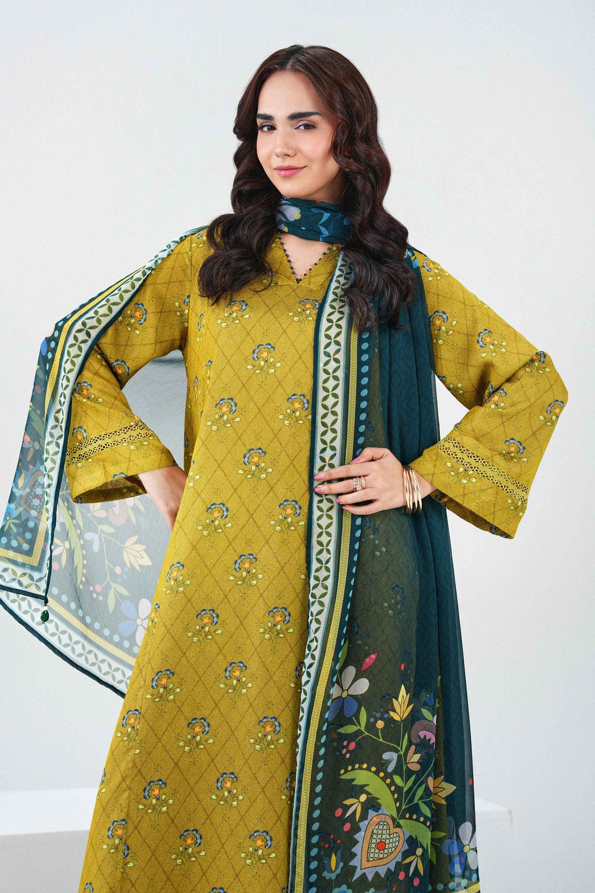 3 Piece - Printed Suit - PW25-519