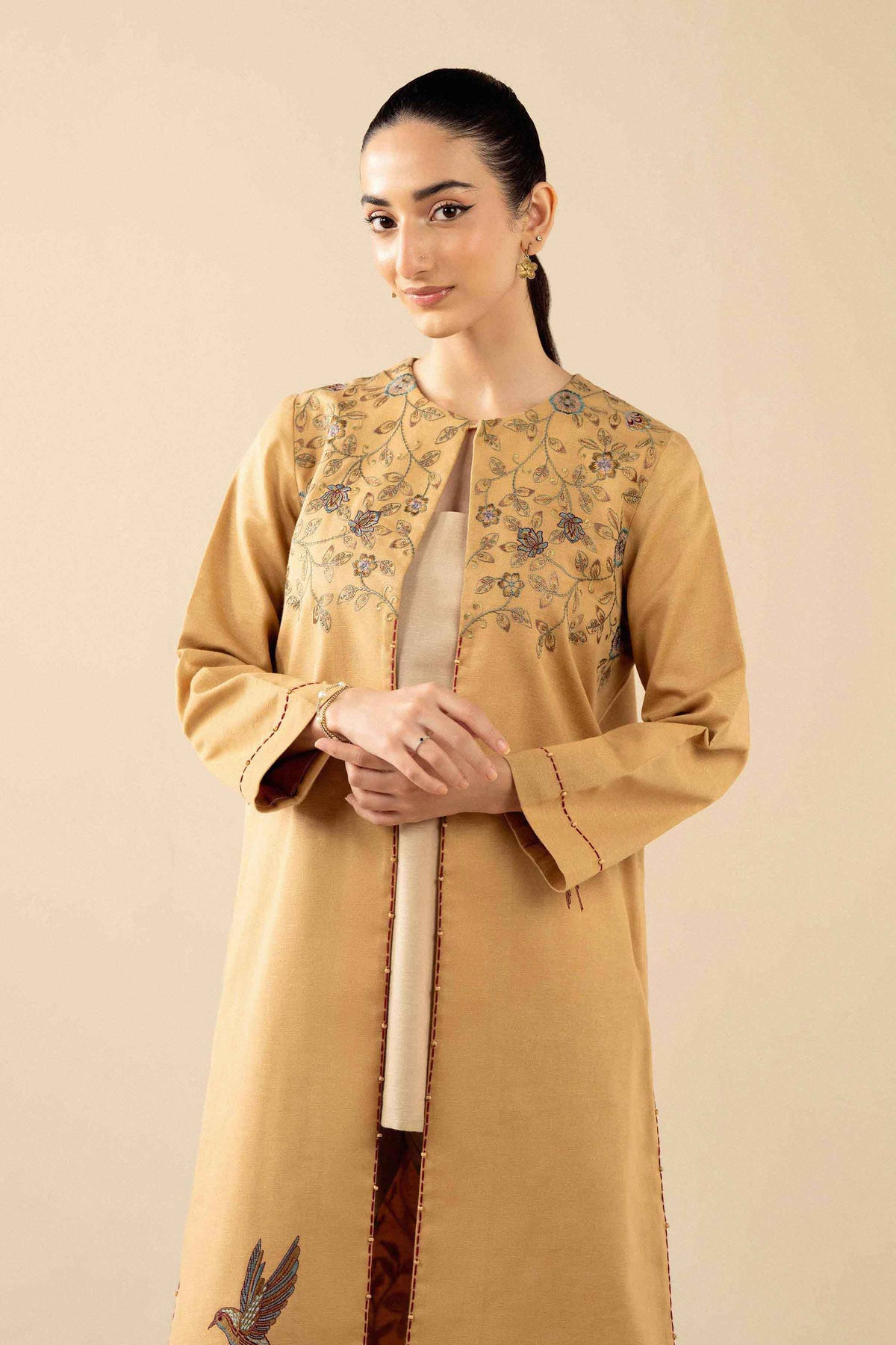 Embroidered Jacket - PW25-546 for, - Pret Collection | Nishat | Shop Online 