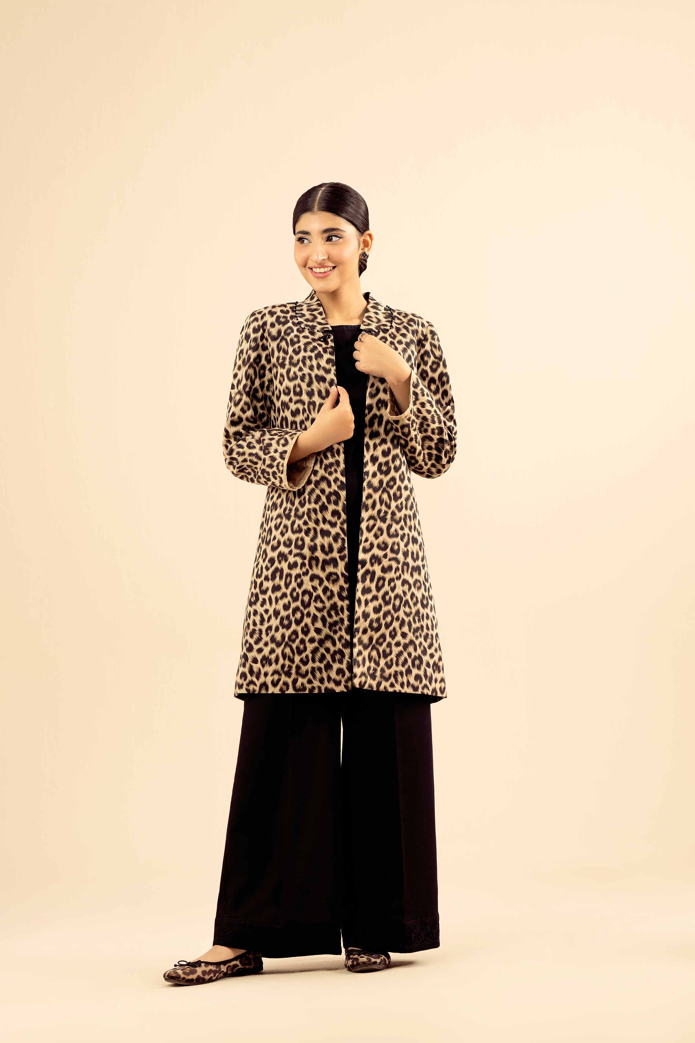 NISHATUAE - Multi Printed Karandi Ready to wear Jacket
