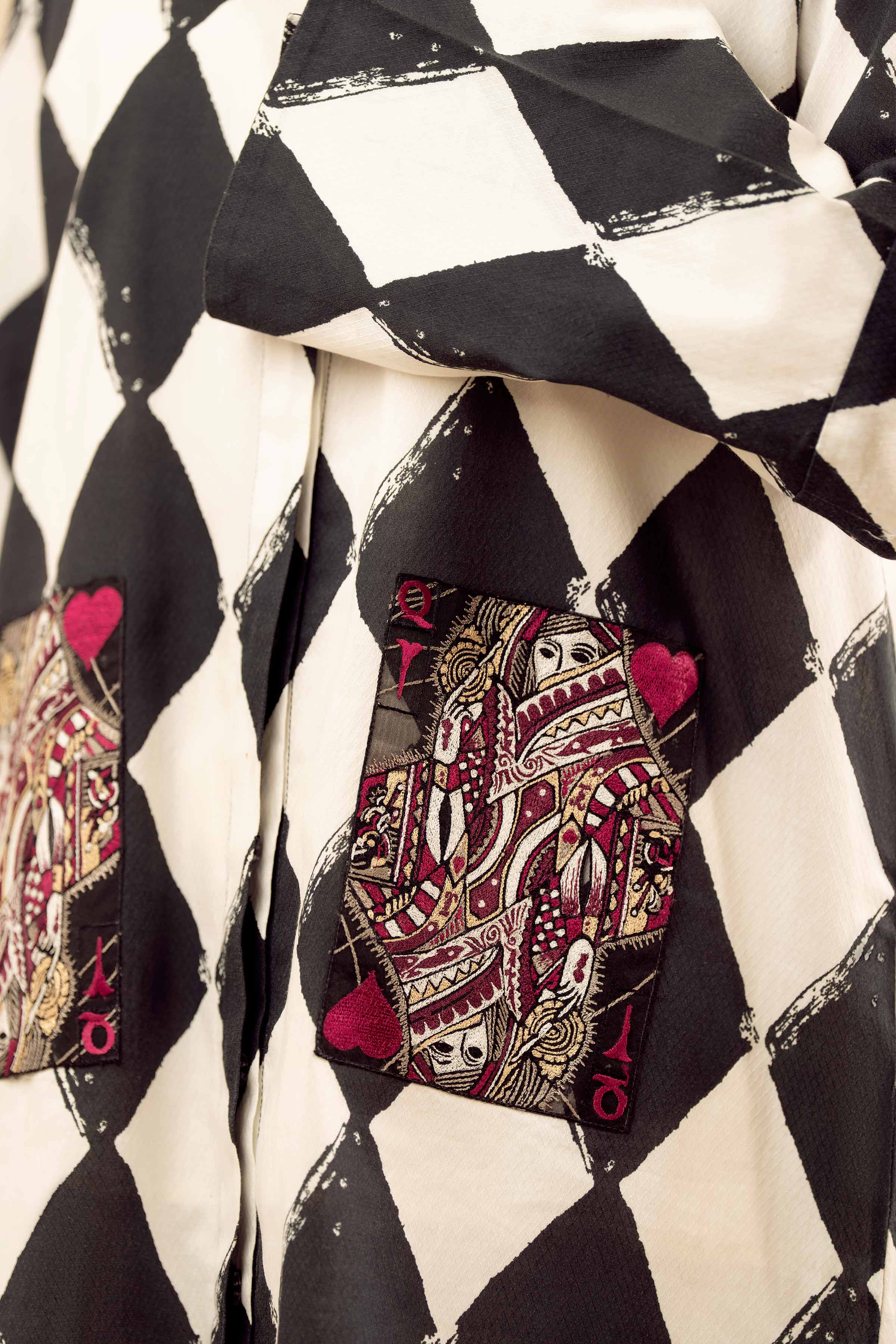 NISHATUAE - White Embroidered Cambric Ready to wear Shirt