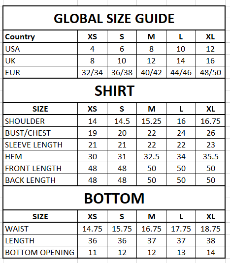Size Guide