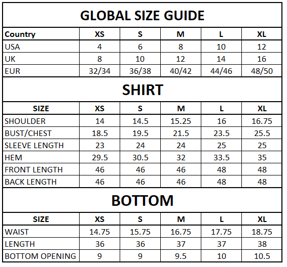 Size Guide