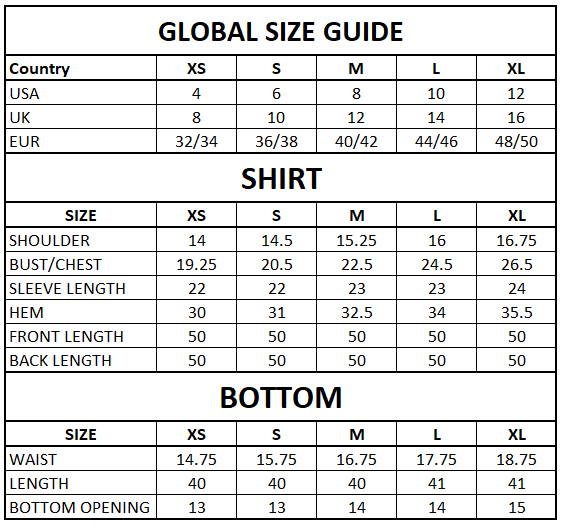 Size Guide