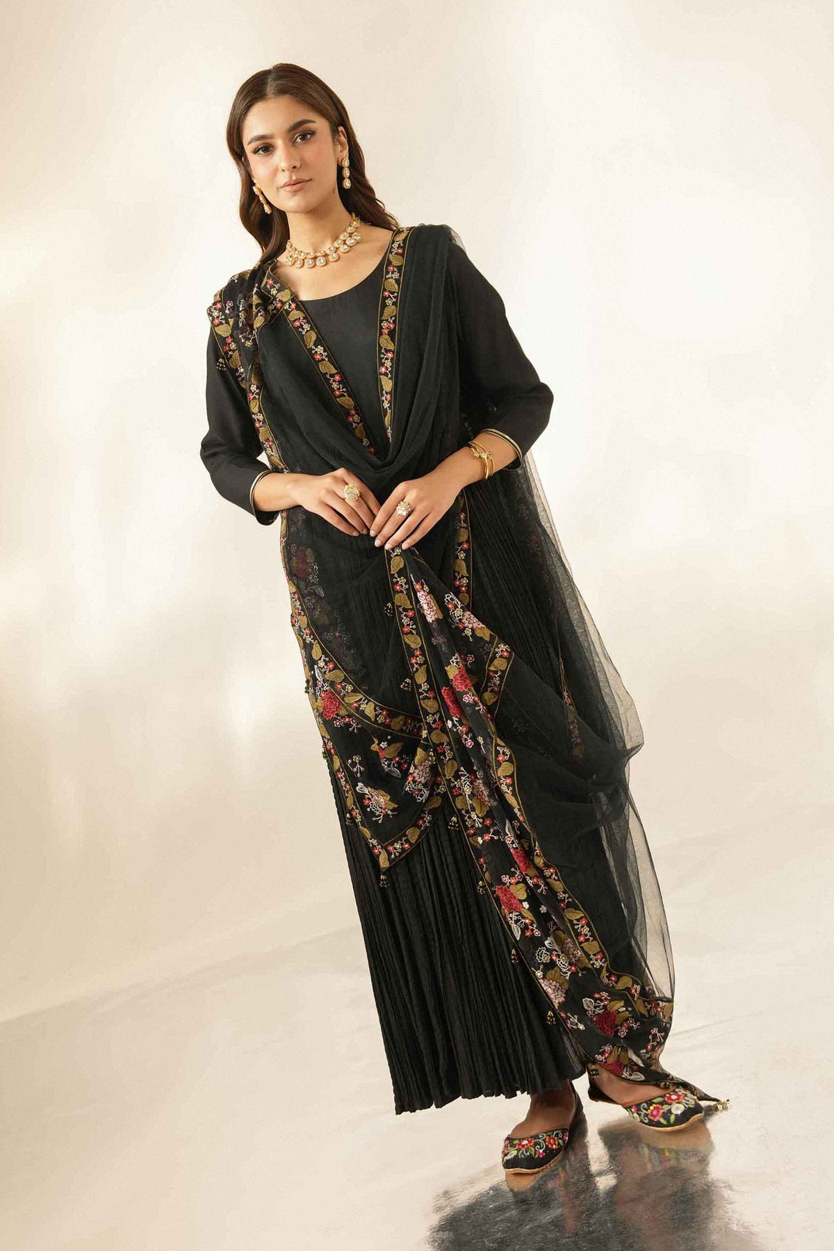 Embroidered Dupatta - ST1DE-LUXE26WV1-5  for Women - Pret Collection | Nishat UAE | Shop Online