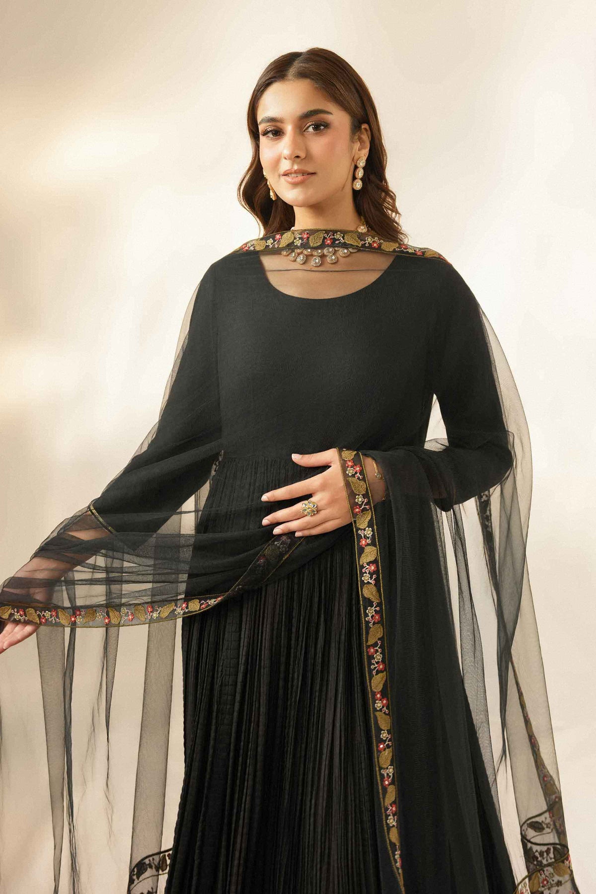 Embroidered Dupatta - ST1DE-LUXE26WV1-5  for Women - Pret Collection | Nishat UAE | Shop Online