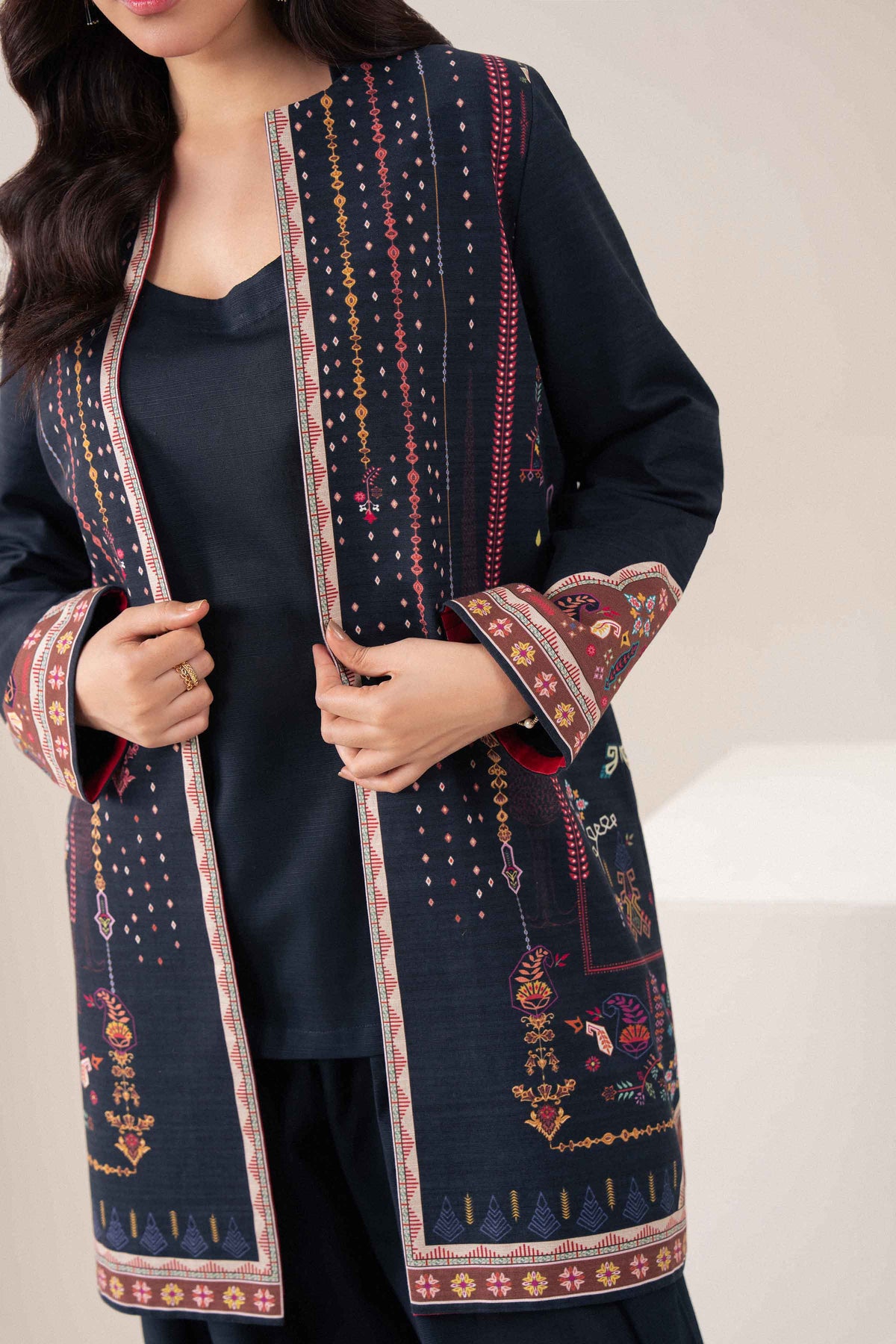 Printed Jacket - ST1J-PRET26WV2-2 for Women - Pret Collection | Nishat UAE | Shop Online