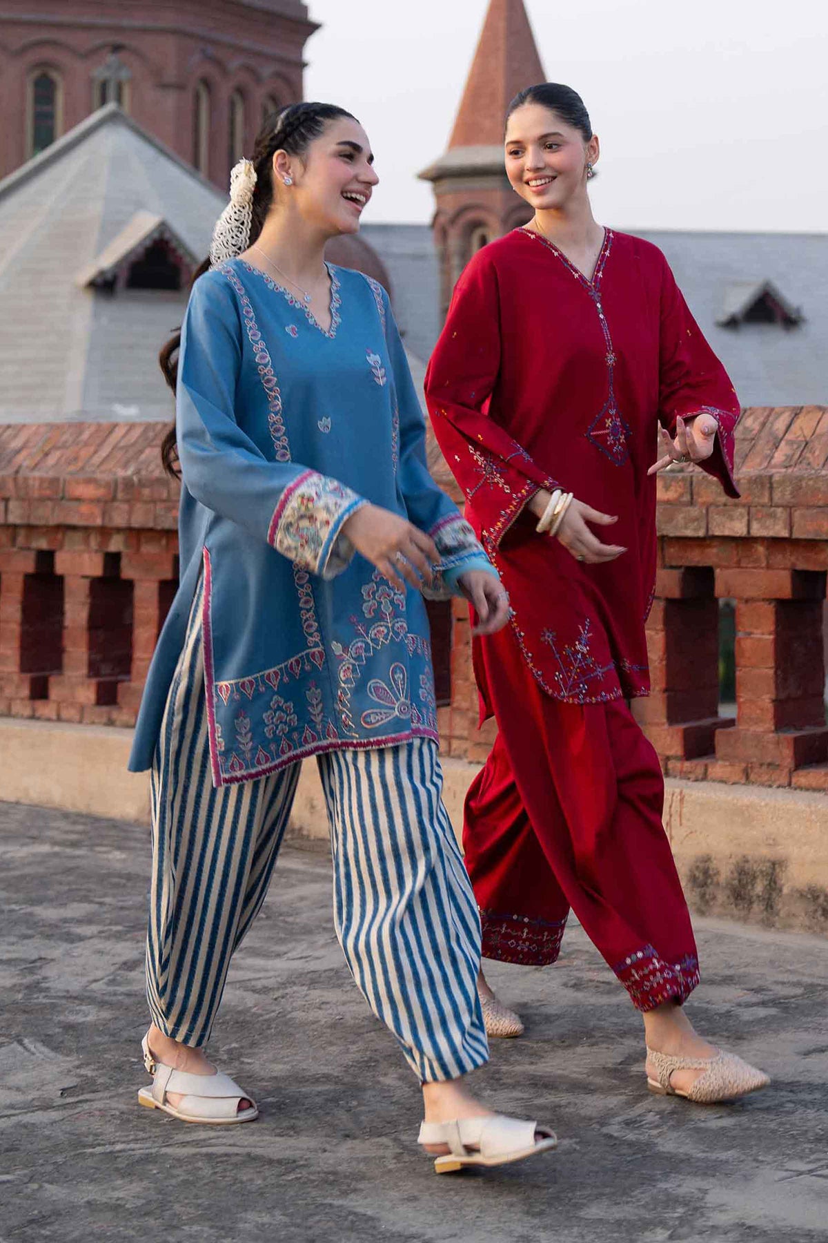2 Piece - Printed Embroidered Suit - ST2STE-PRET26WV2-22 for Women - Pret Collection | Nishat UAE | Shop Online