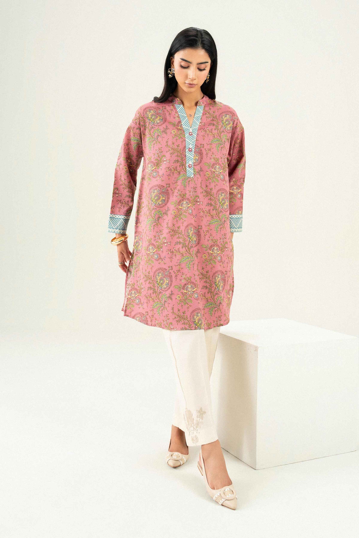 Printed Shirt - ST1S-PRET26WV1-3 for, - Pret Collection | Nishat | Shop Online 