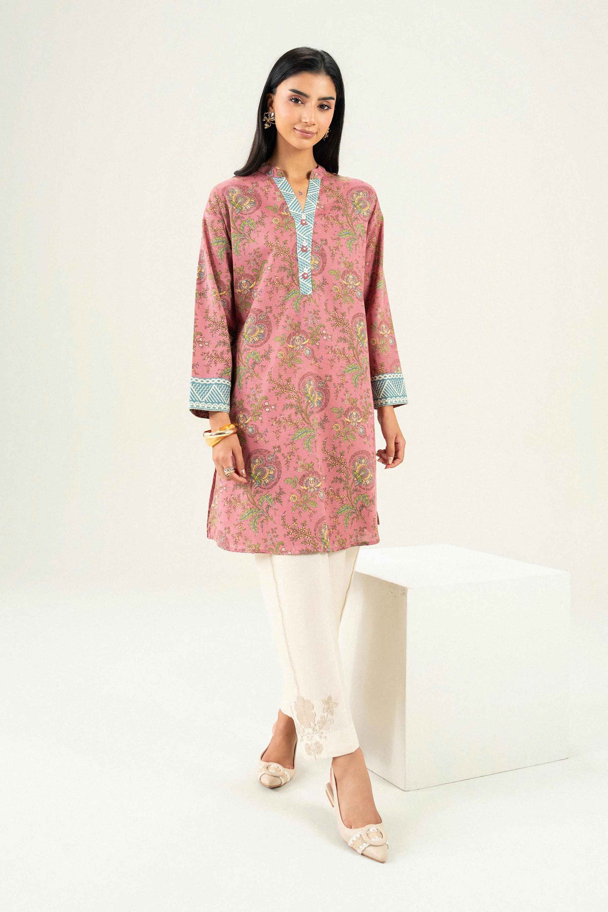 Printed Shirt - ST1S-PRET26WV1-3 for, - Pret Collection | Nishat | Shop Online 