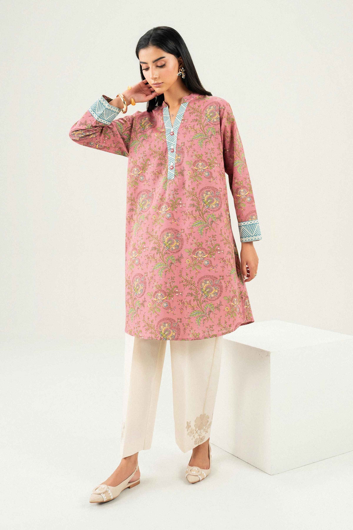 Printed Shirt - ST1S-PRET26WV1-3 for, - Pret Collection | Nishat | Shop Online 