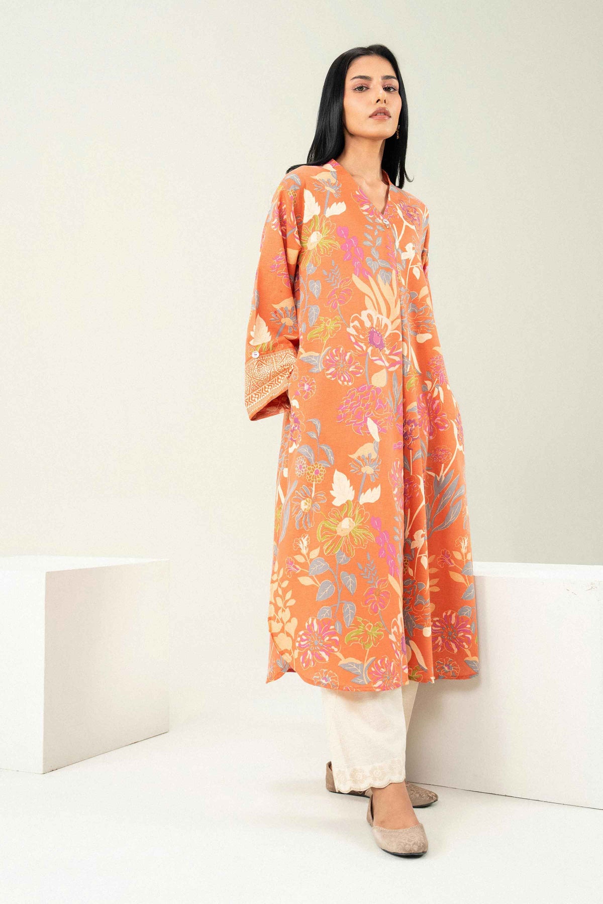 Printed Shirt - ST1S-PRET26WV2-1 for, - Pret Collection | Nishat | Shop Online 