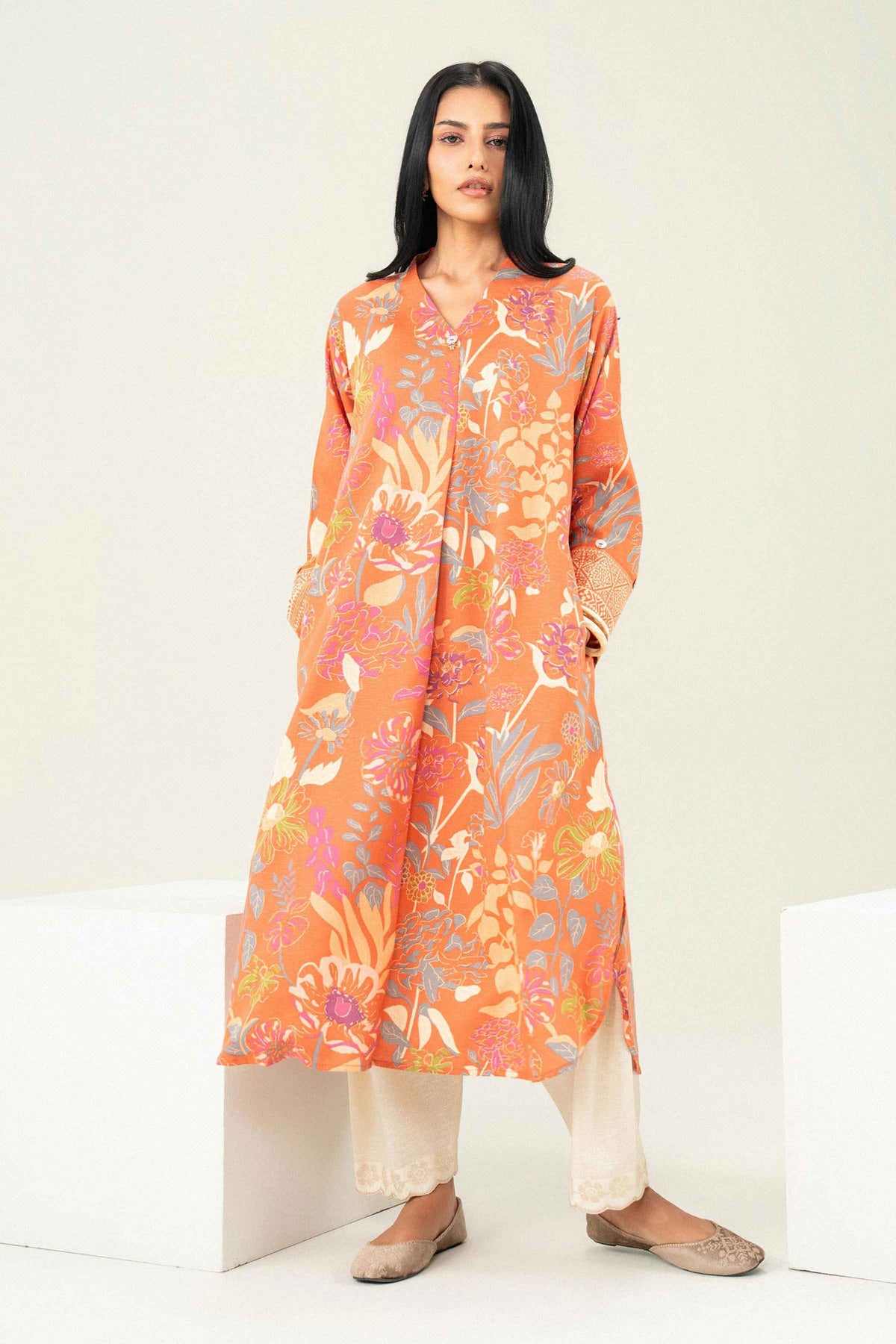 Printed Shirt - ST1S-PRET26WV2-1 for, - Pret Collection | Nishat | Shop Online 