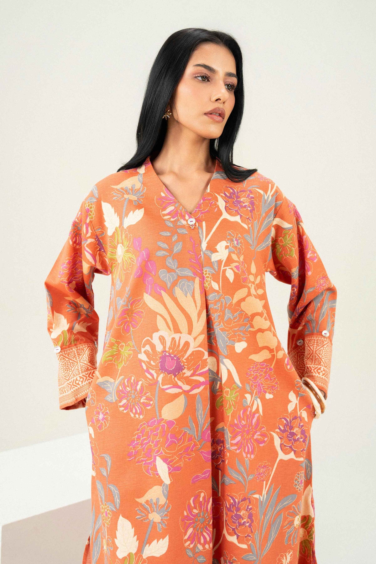 Printed Shirt - ST1S-PRET26WV2-1 for, - Pret Collection | Nishat | Shop Online 