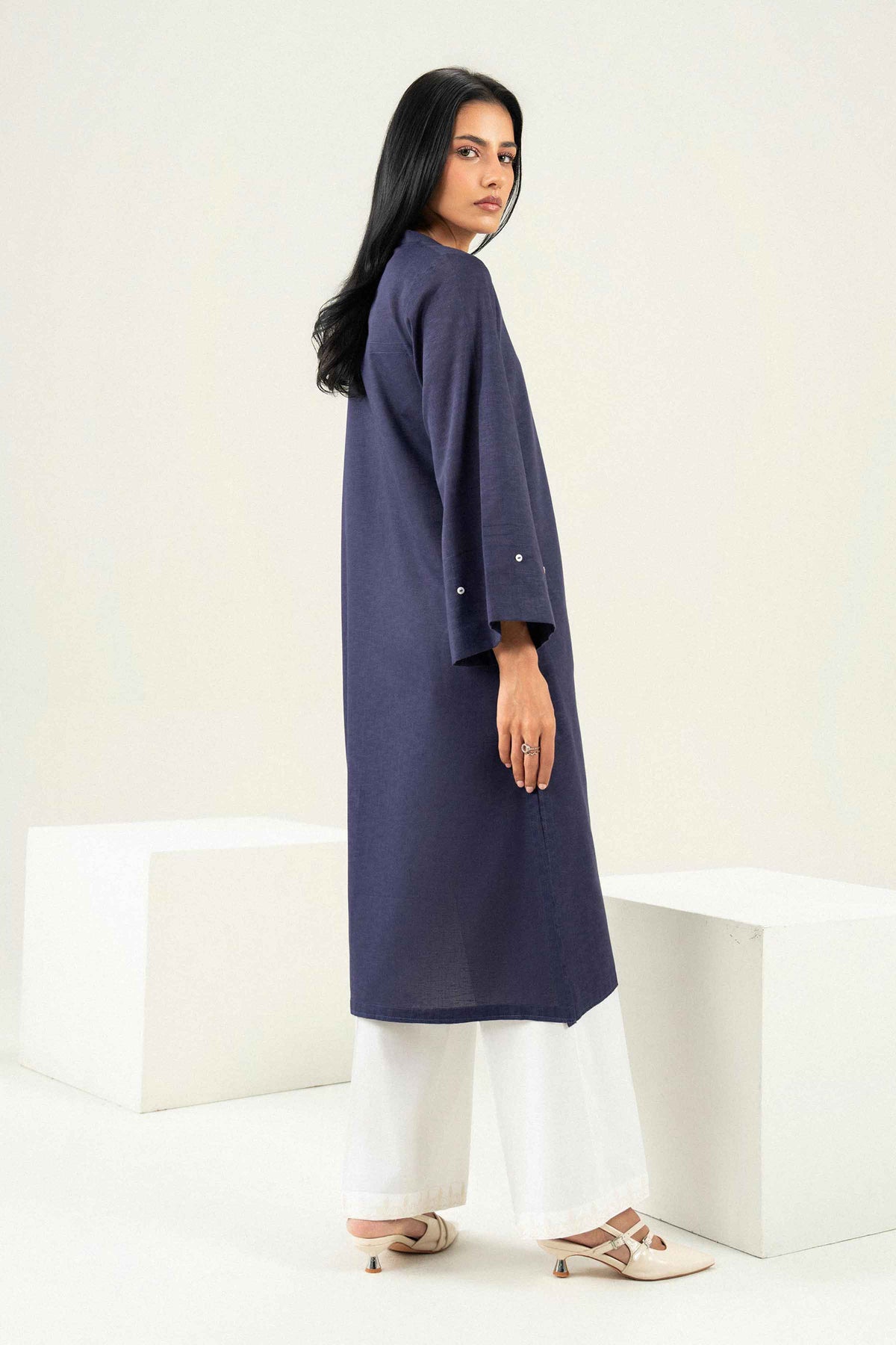 Solid Shirt - ST1S-PRET26WV2-4  for Women - Pret Collection | Nishat UAE | Shop Online
