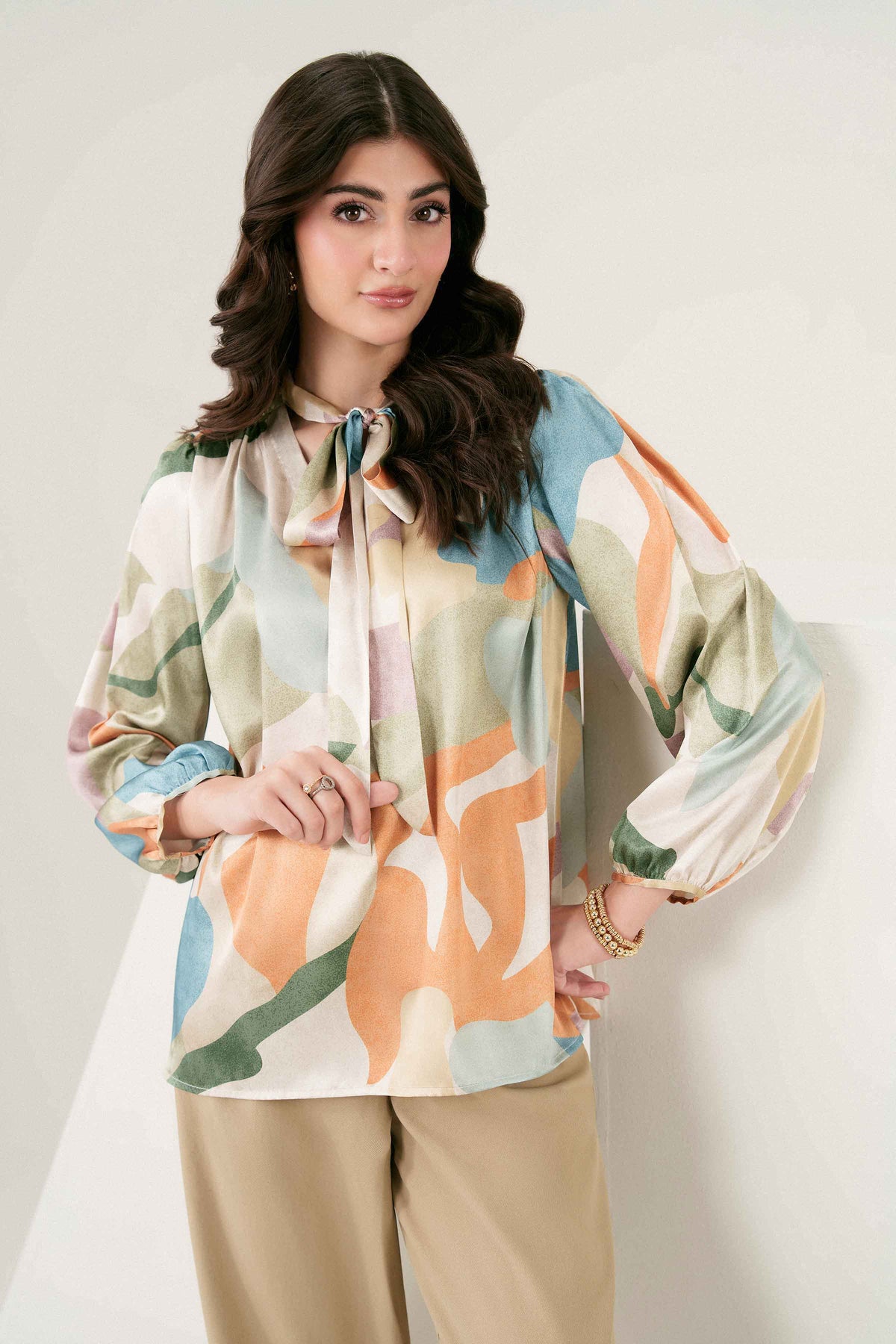 Printed Tunic - ST1SE-AURA26WV3-6 for Women - Pret Collection | Nishat UAE | Shop Online