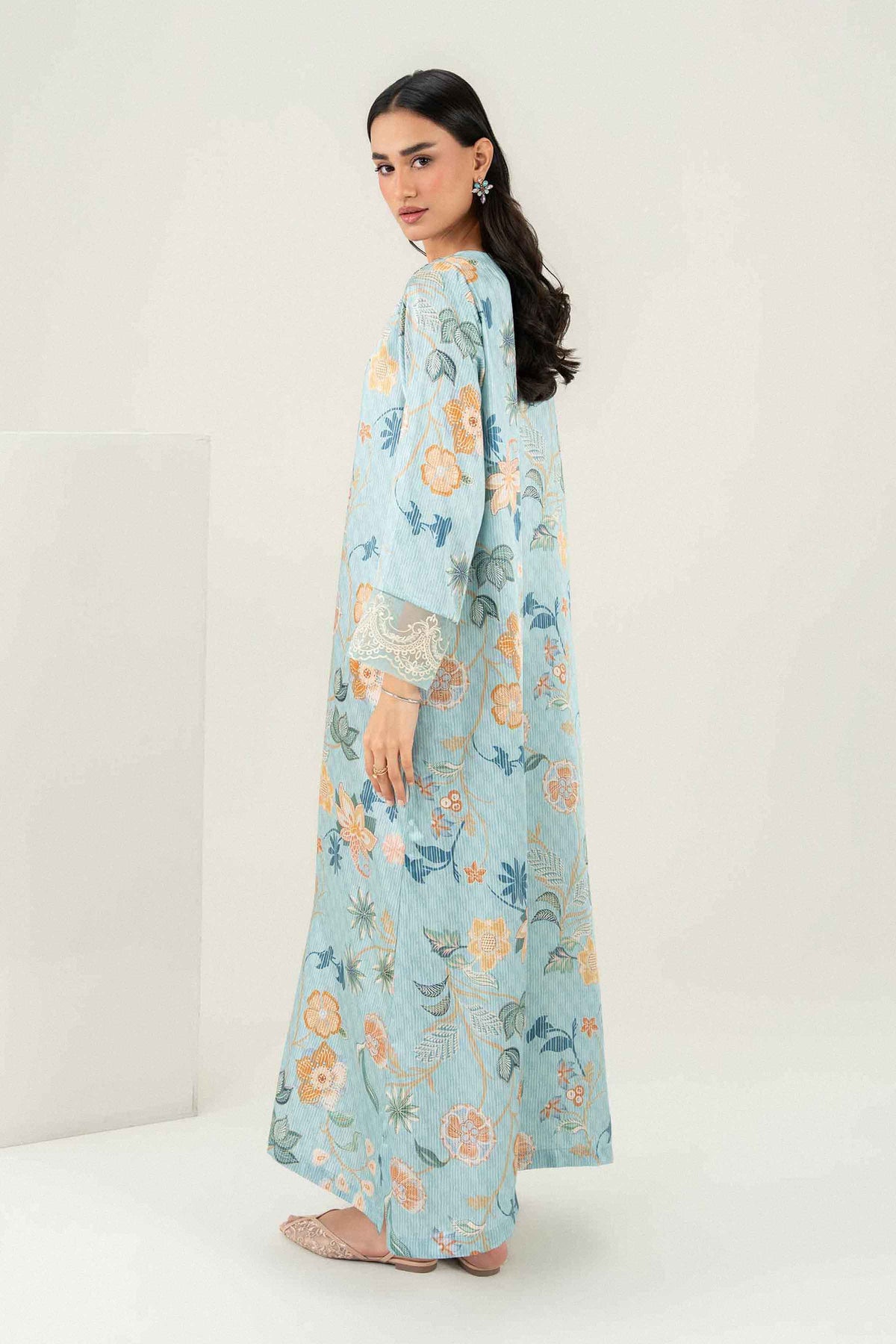 Printed Embroidered Jalabiya - ST1SE-JALA26WV1-5 for Women -  Pret Collection | Nishat UAE | Shop Online
