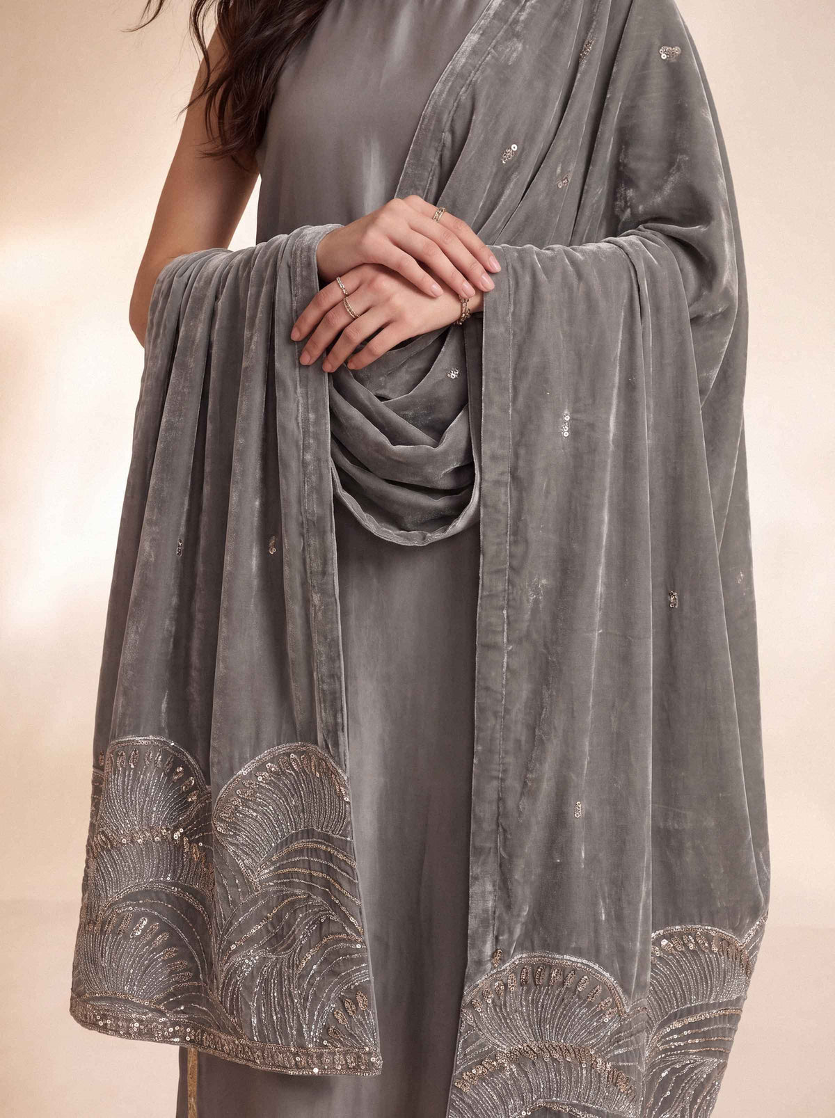 EMBROIDERED SHAWL - ST1SE-LUXE26WV1-6