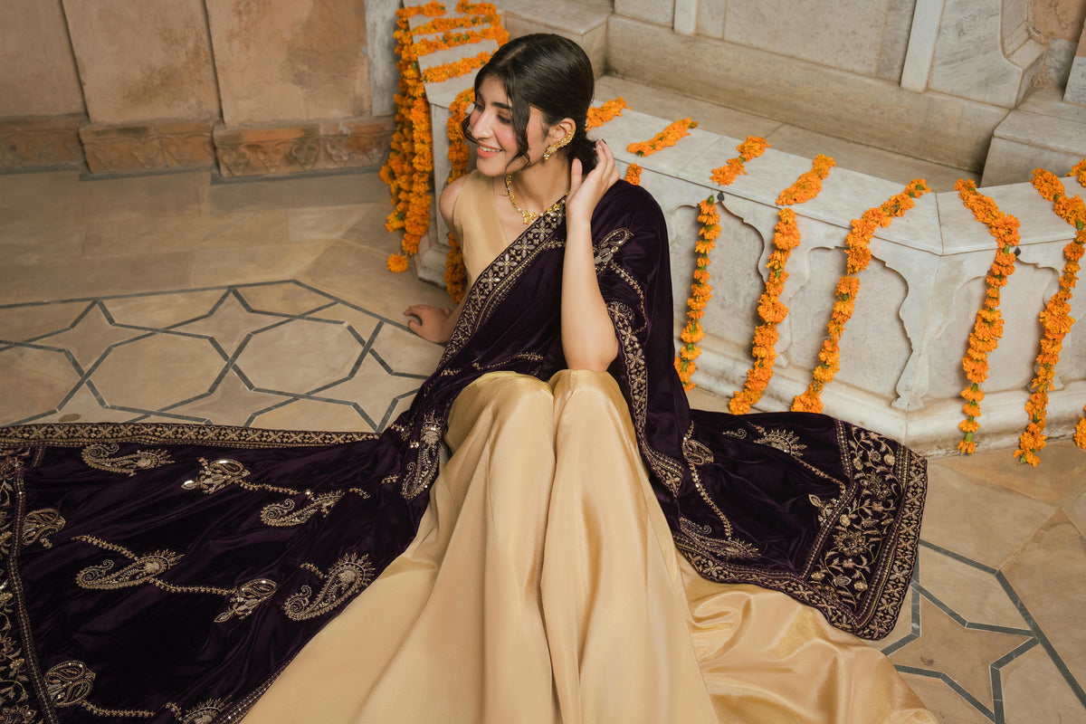 Embroidered Shawl - ST1SE-LUXE26WV1-7
