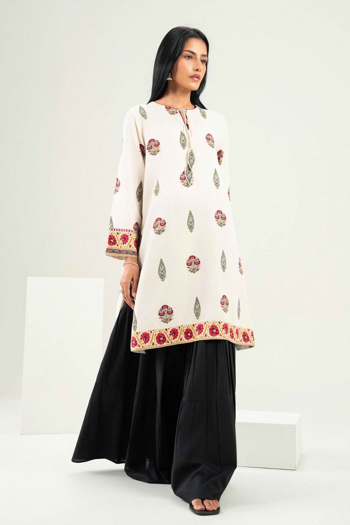 Printed Shirt - ST1SE-PRET26WV1-3  for Women - Pret Collection | Nishat UAE | Shop Online