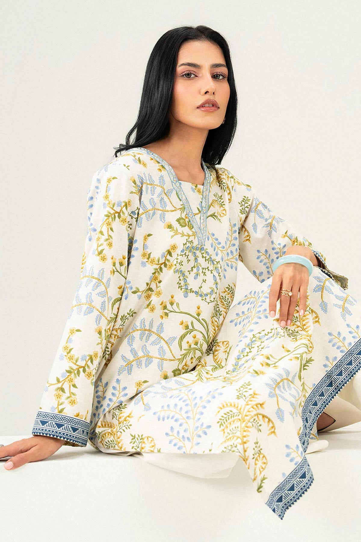 Printed Embroidered Shirt - ST1SE-PRET26WV2-2