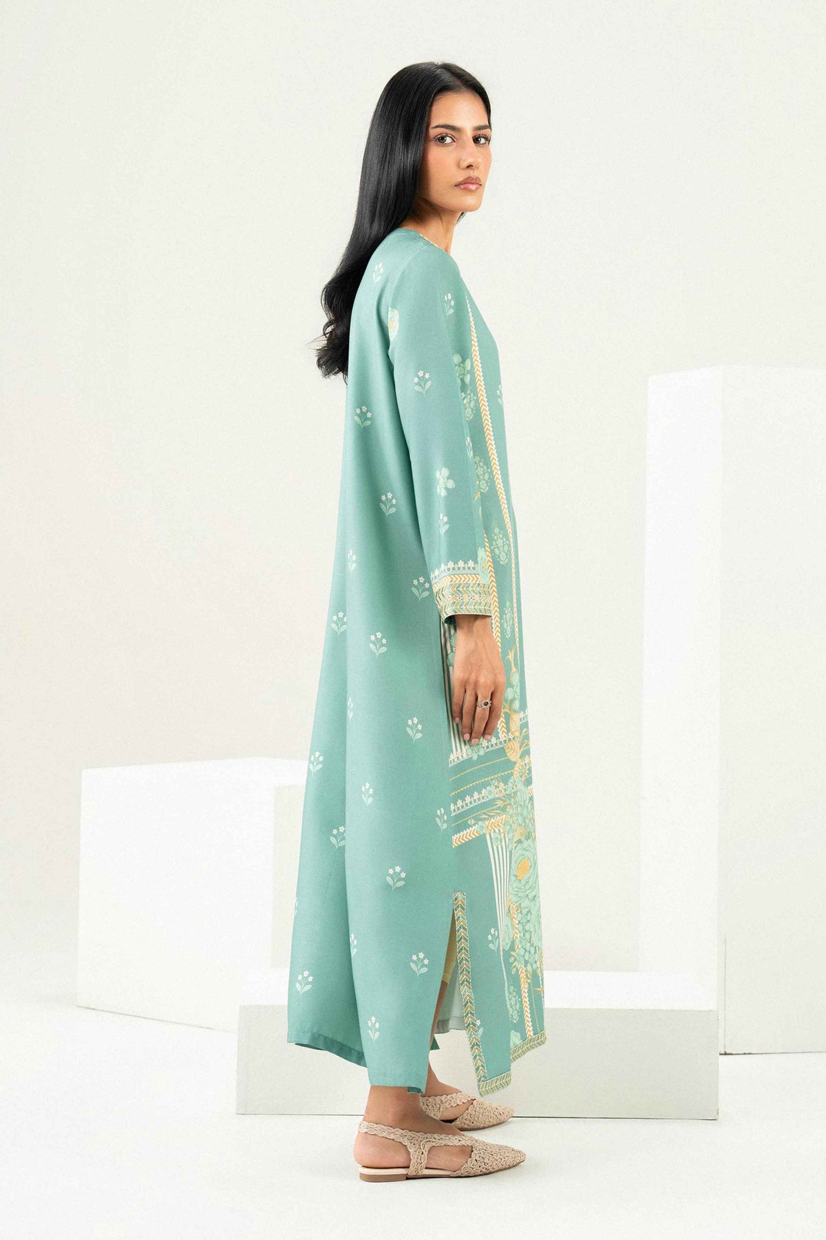 Printed Embroidered Shirt - ST1SE-PRET26WV2-22